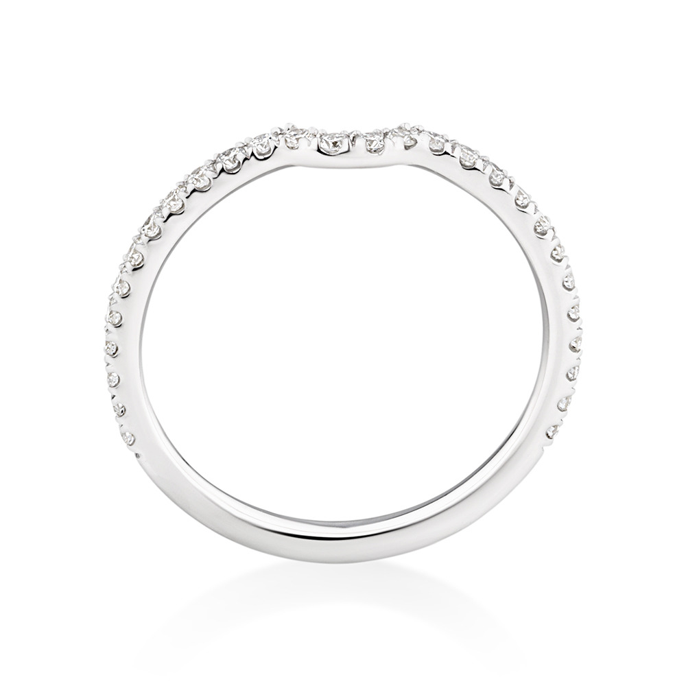Alliance en or blanc 18 K à diamants totalisant 0,28 ct Sir Michael Hill Designer