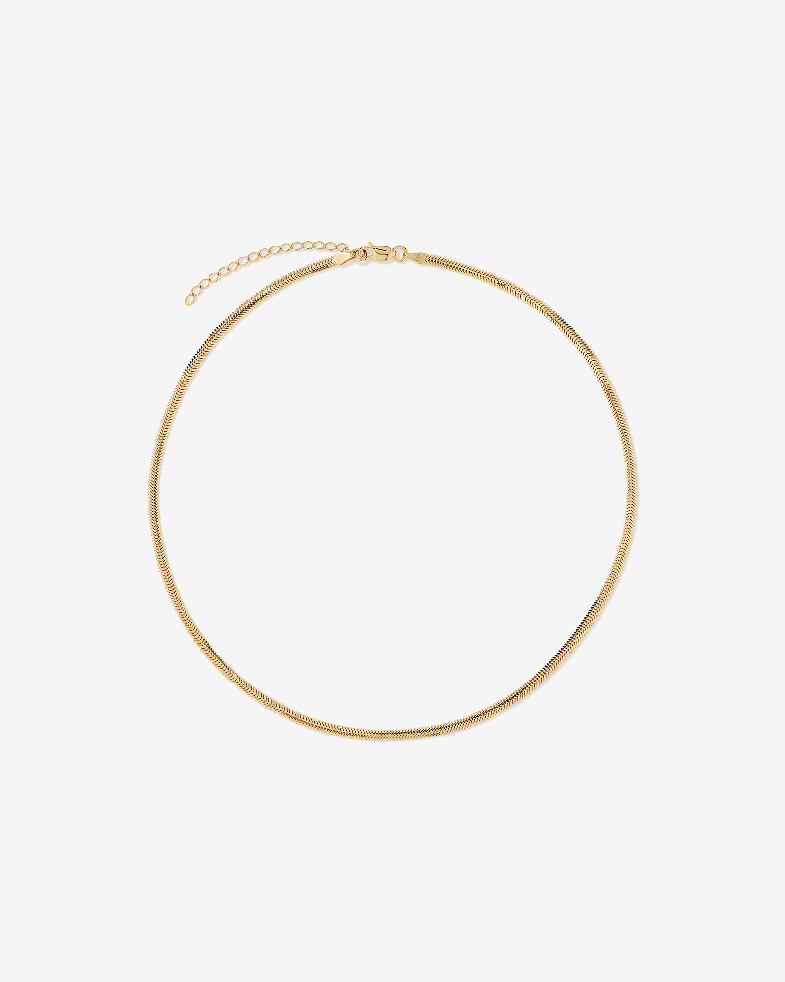 Collier chaîne fluide en Vermeil or 18 carats
