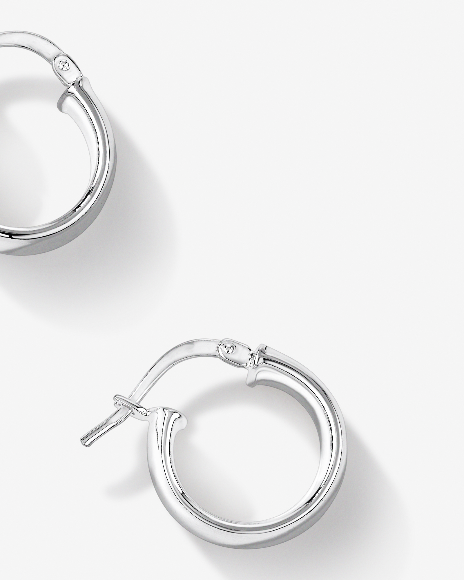 10mm Hoop Earrings in Sterling Silver