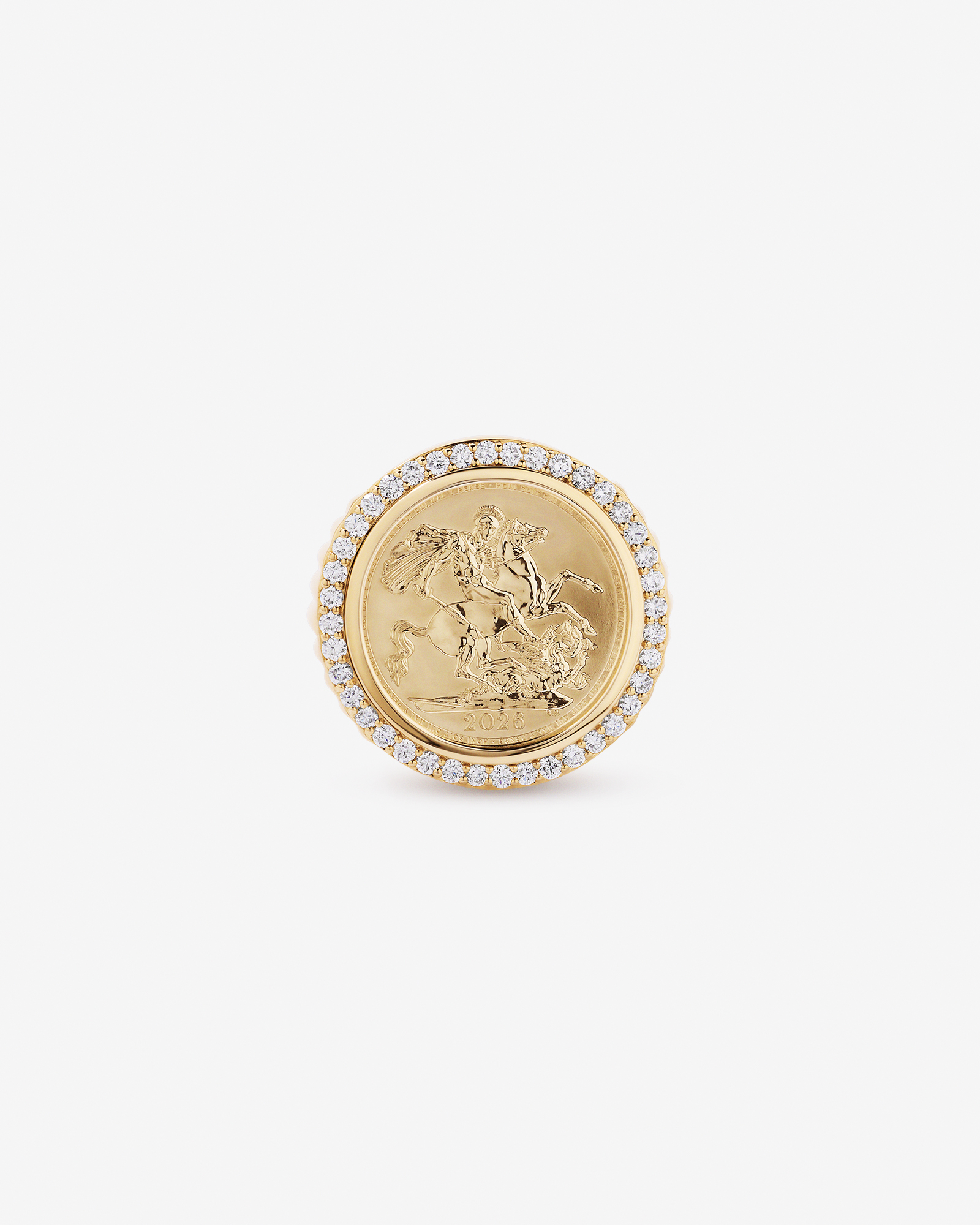 1.00TW Diamond Sovereign Ring 10kt Gold