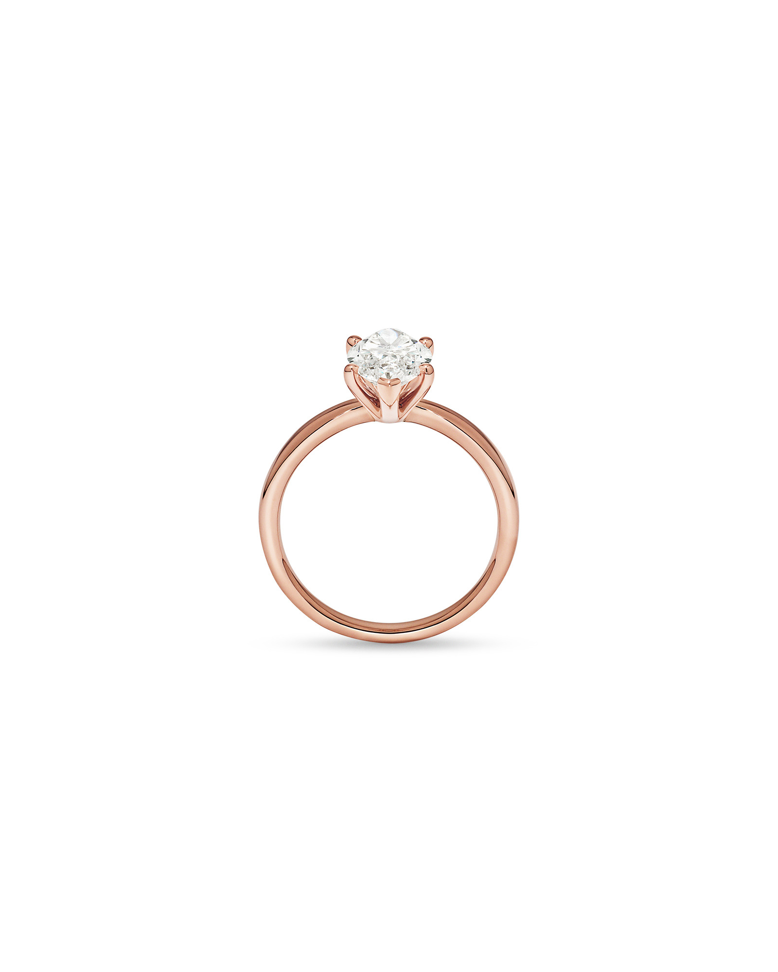 2.00 Carat TW Laboratory-Grown Diamond Marquise Solitaire Ring 14kt Rose Gold