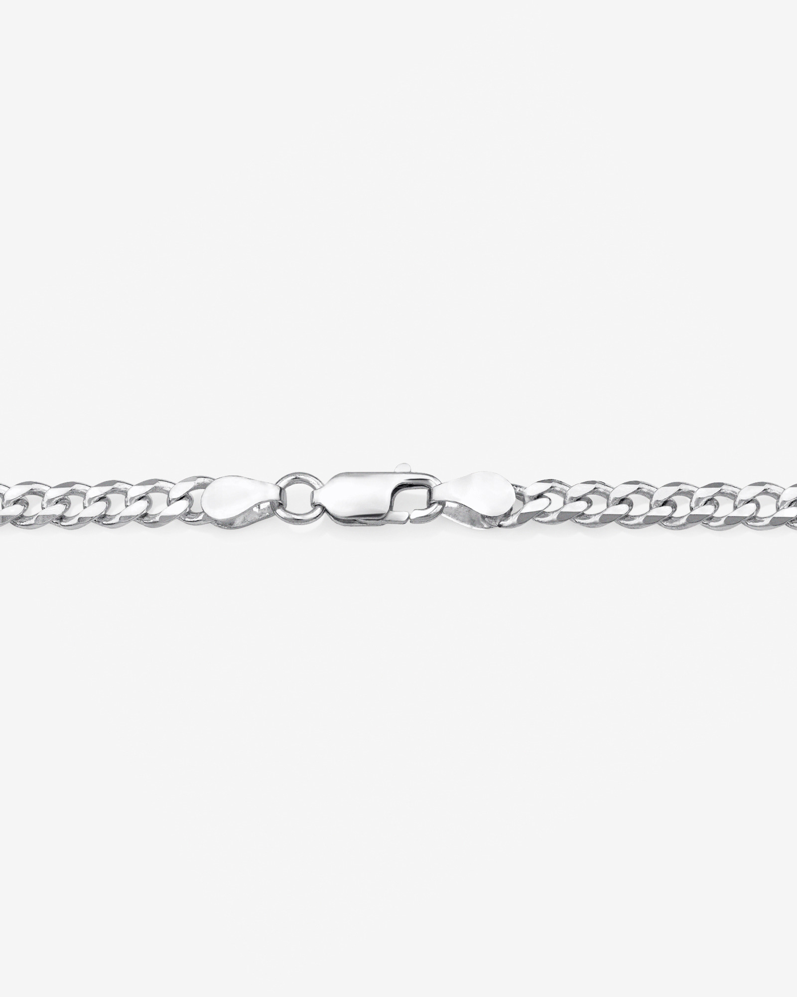 60cm (24") 4.3mm Width Curb Chain in Sterling Silver