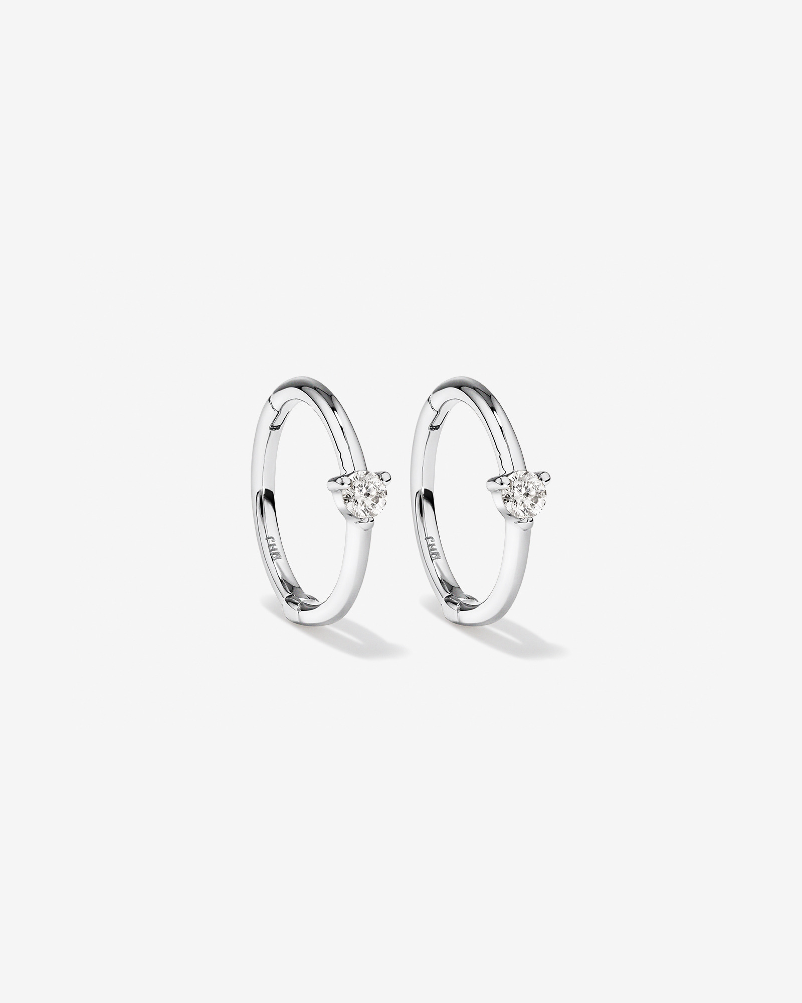Diamond Accent Sleeper Earrings 10kt Yellow Gold