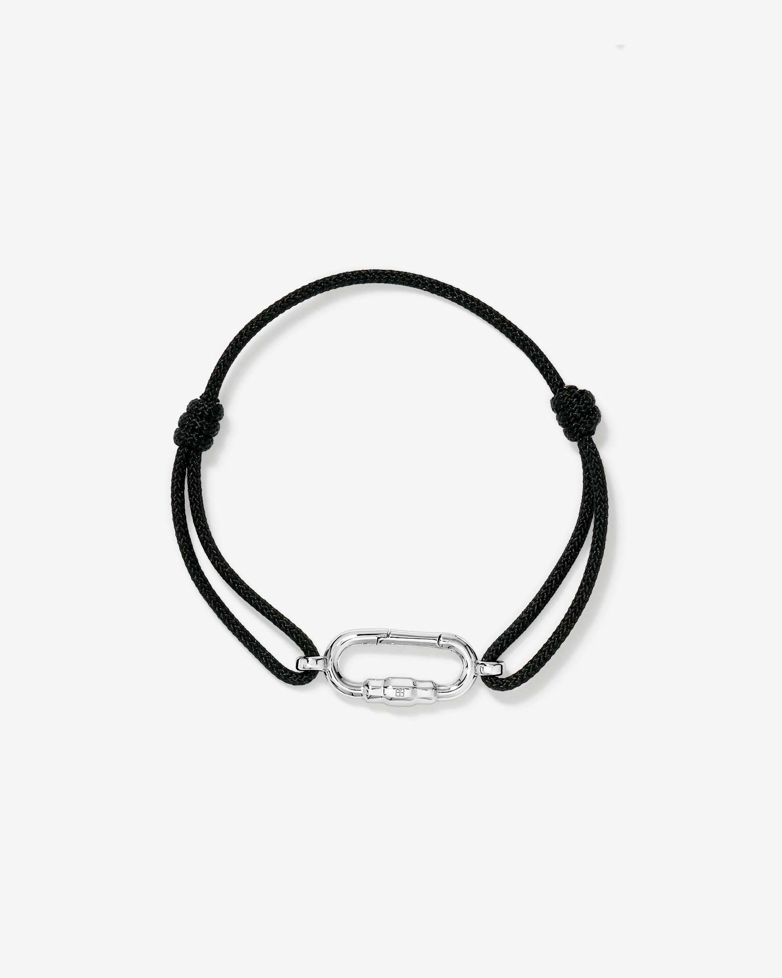 Double Knotted Cord Bracelet in Sterling Silver