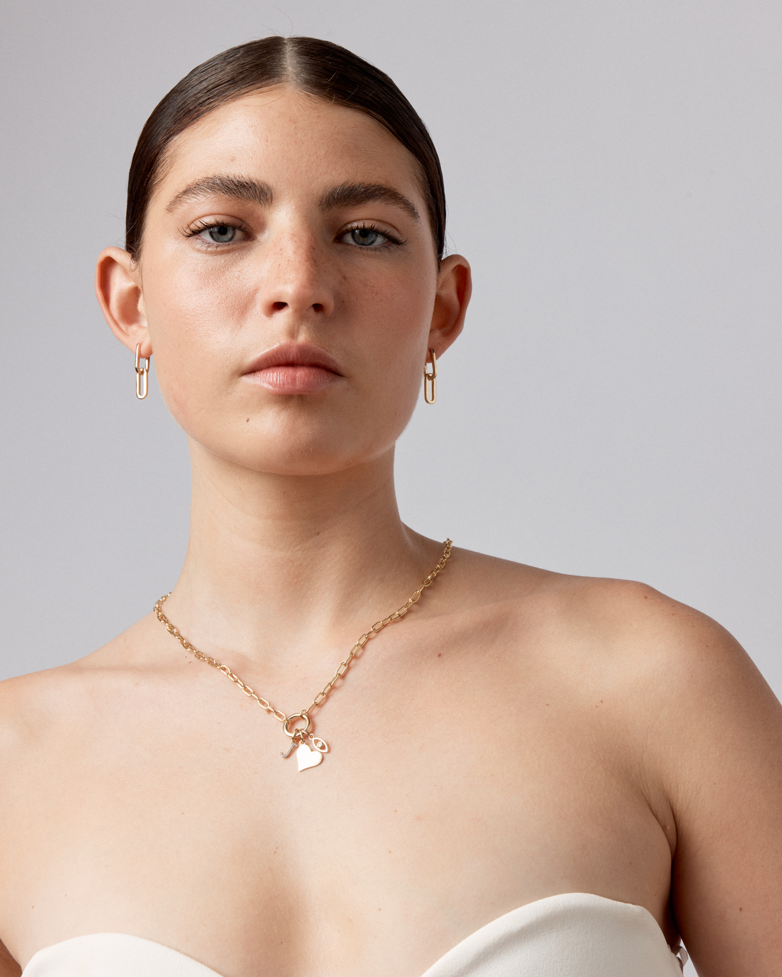 Pendentif œil protecteur avec accent diamant en or jaune 10 carats