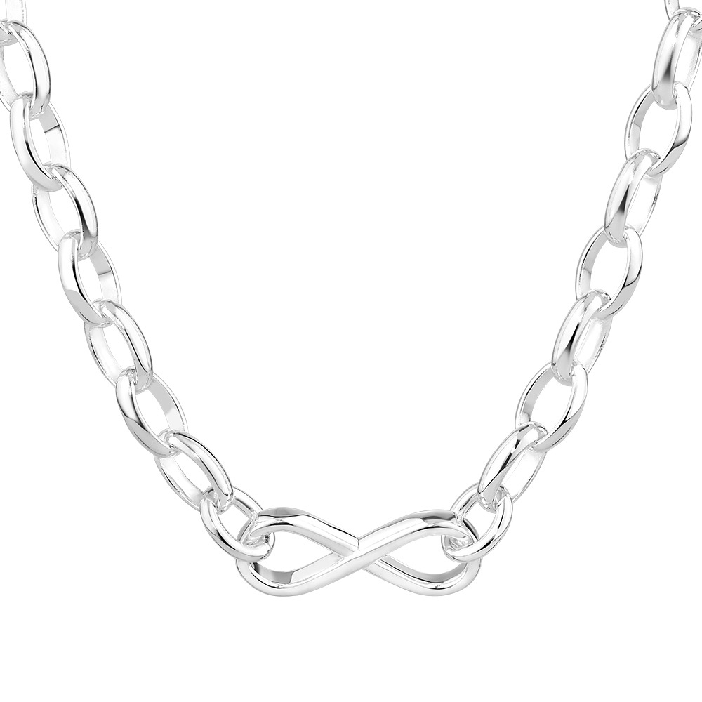 Chaîne Belcher Infinity en Argent Sterling