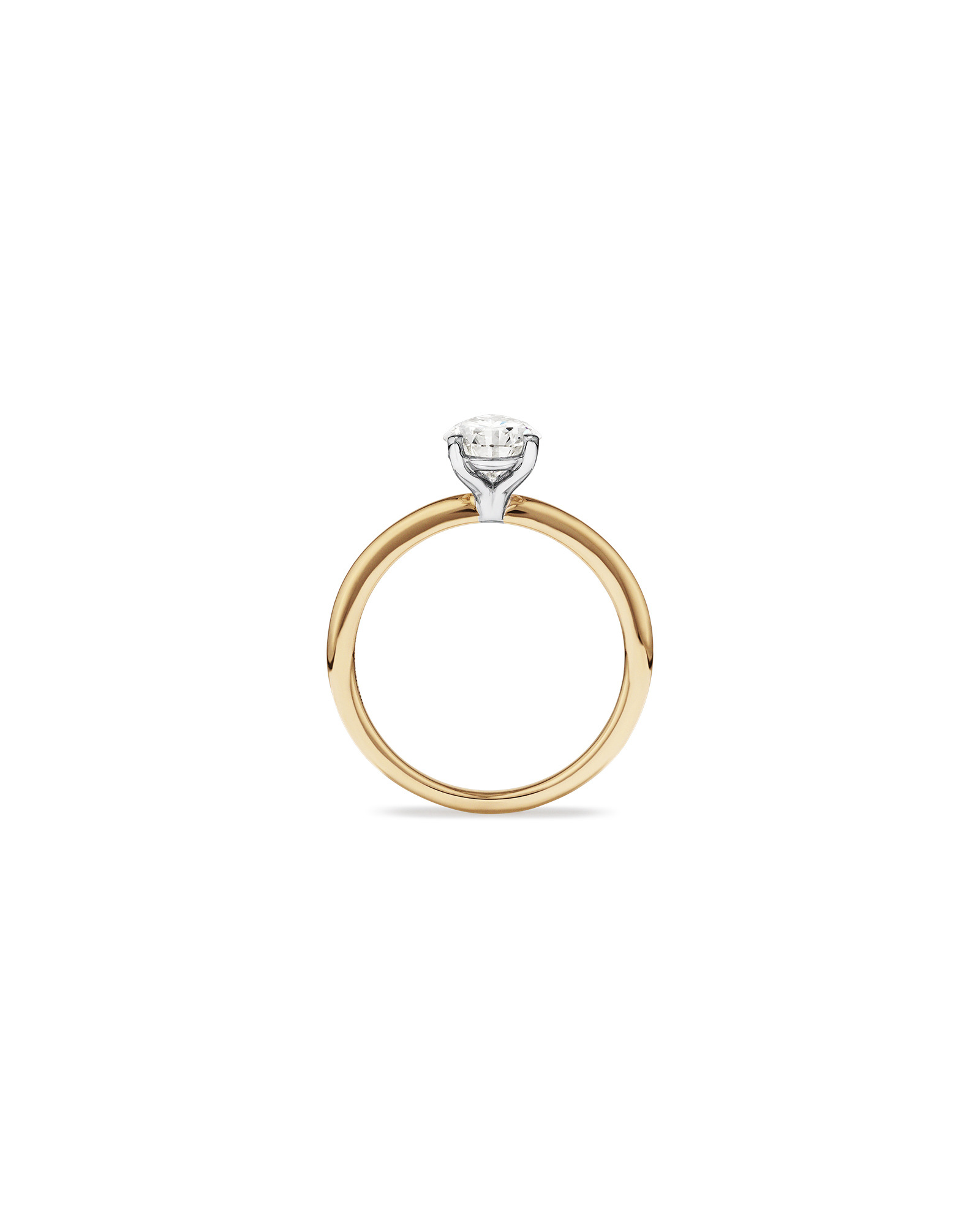 1.25 Carat TW Pear Laboratory-Grown Diamond Solitaire Engagement ring 14kt Yellow and White Gold