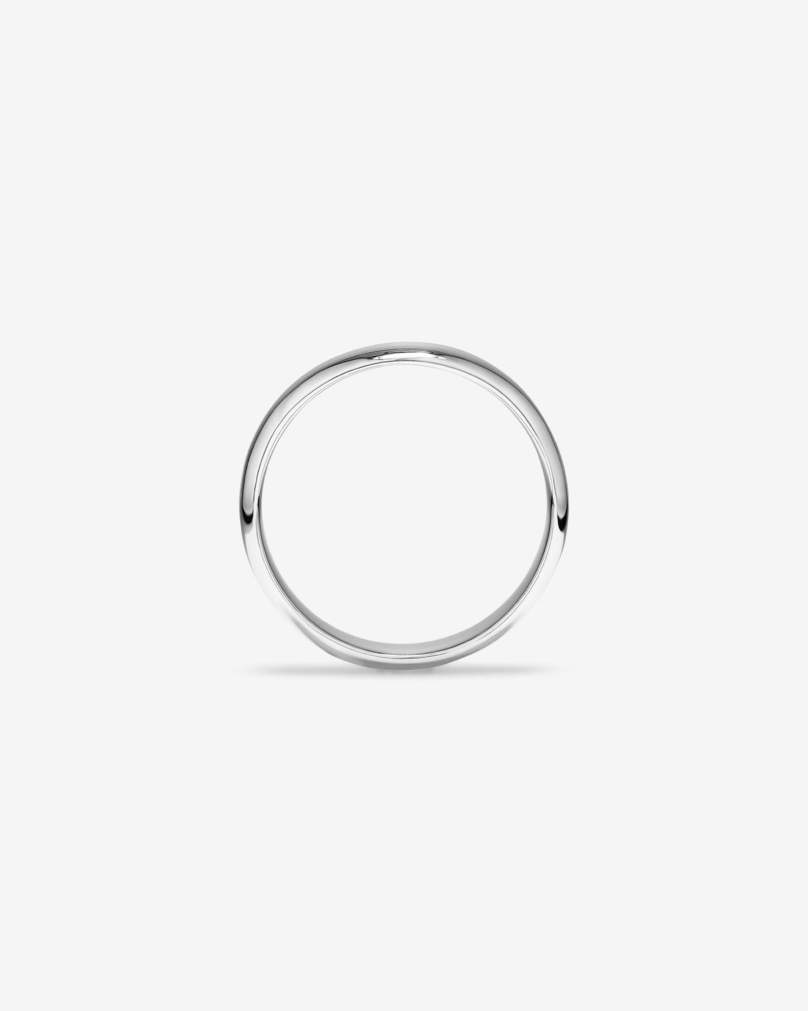5mm Half Round Wedding Band Sterling Silver