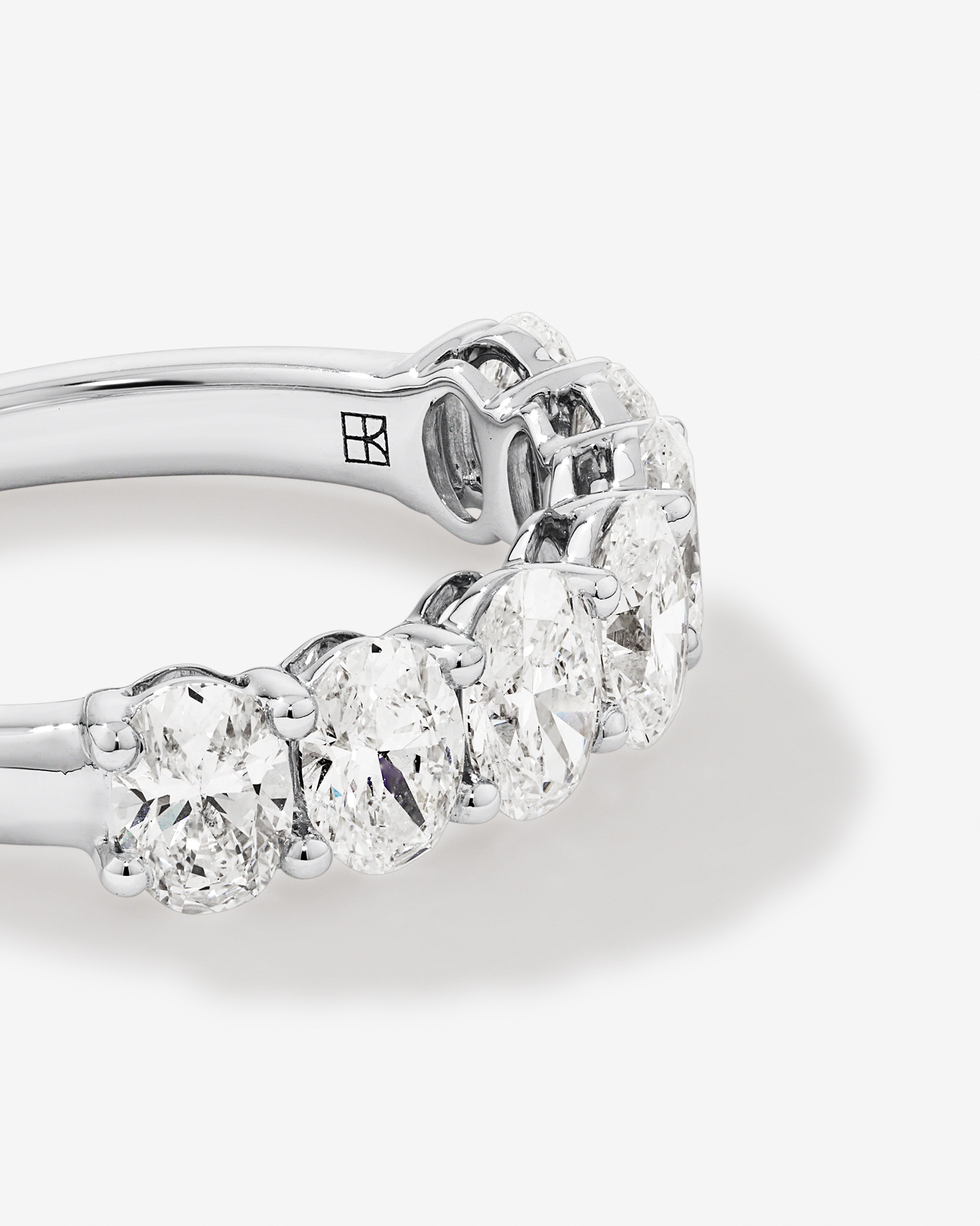 2.00 Carat TW Oval Laboratory-Grown Diamond Wedding Ring 14kt White Gold