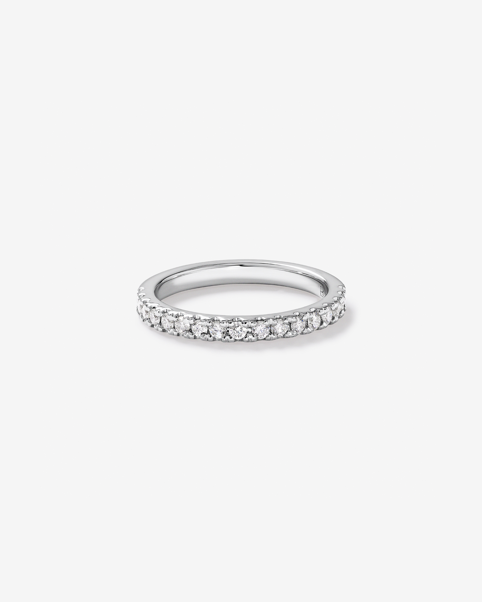 Alliance avec Diamants Ronds Brillants Sertis Griffes de 0,25 Carat TW en Or Blanc 18 kt