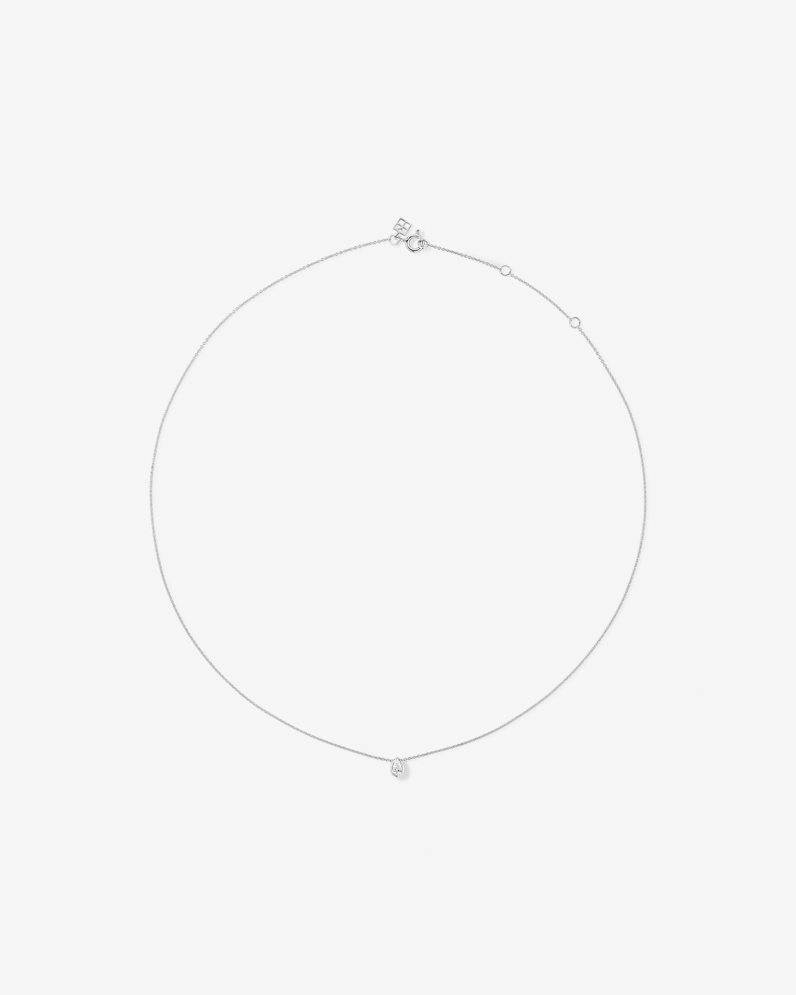 Coffret à lunettes en poire en diamant cultivé en laboratoire 0,25 carat TW en argent sterling