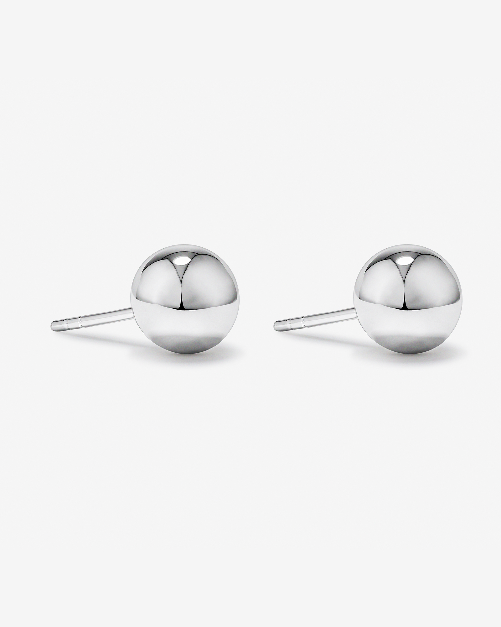 8mm Ball Stud Earrings in Sterling Silver