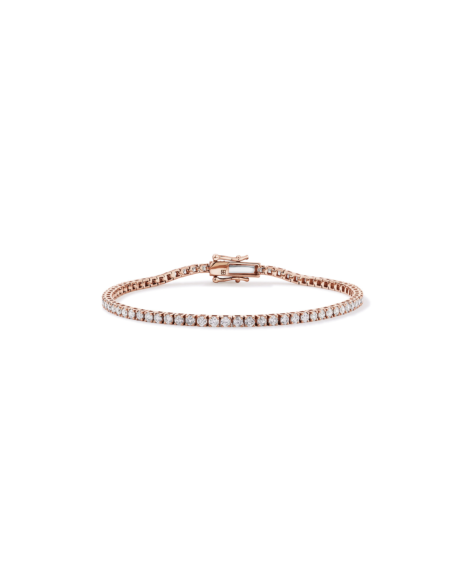 3.00 Carat TW Diamond Tennis Bracelet in 10kt Rose Gold