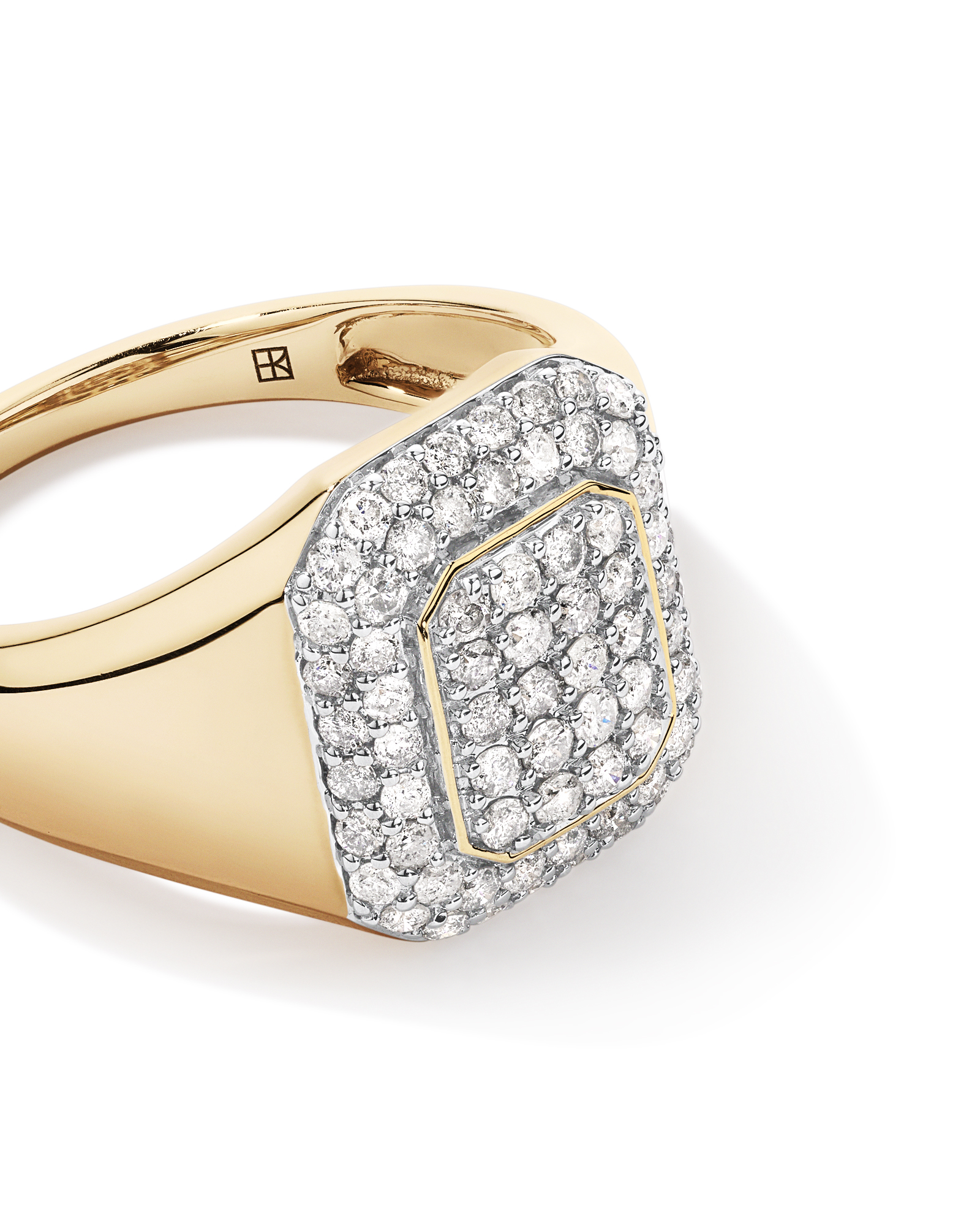 1,00 carat de diamants en grappe en or jaune 10 ct