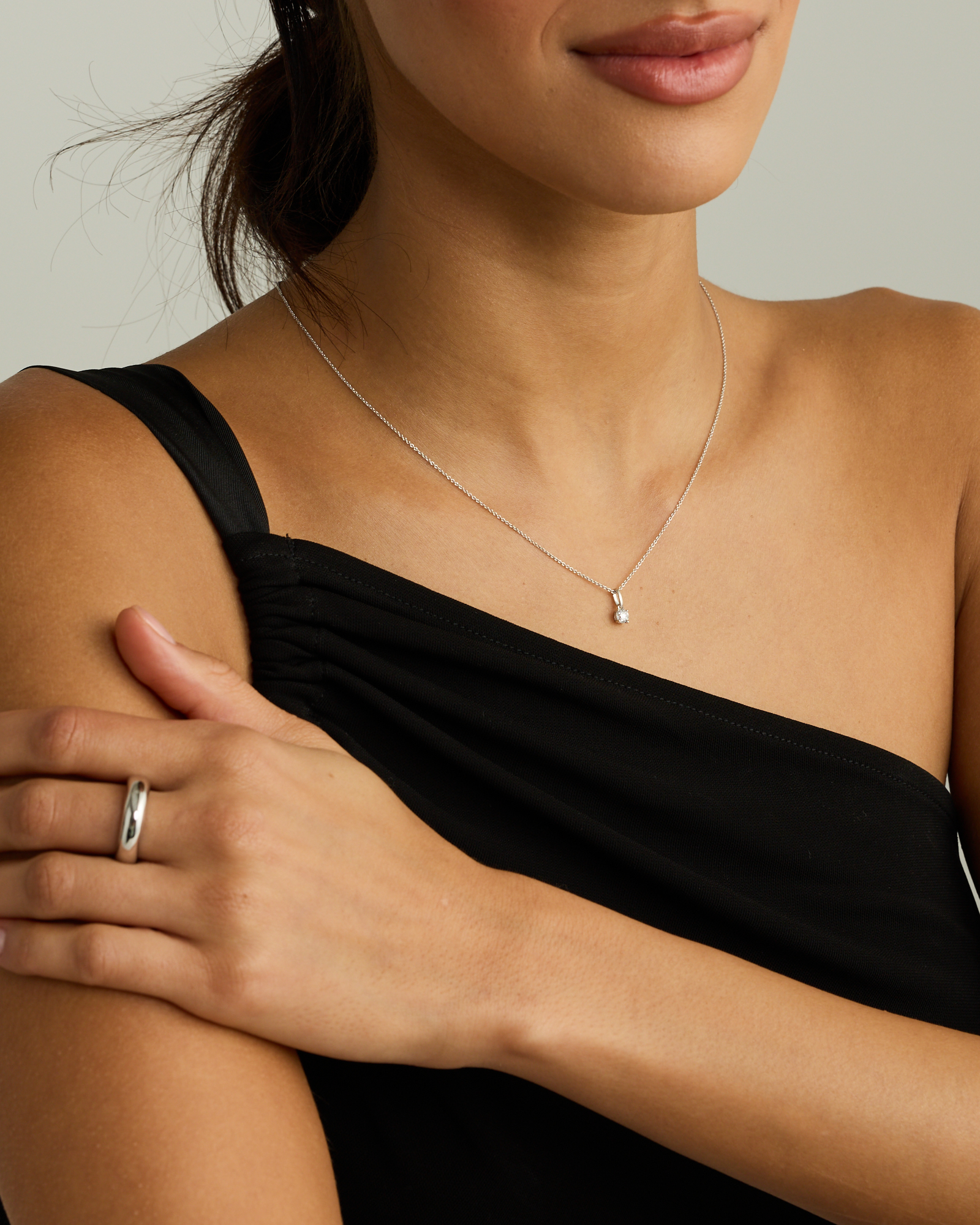 Solitaire Stud & Pendant  Box Set with 0.70 Carat TW of Laboratory-Grown Diamonds in Sterling Silver