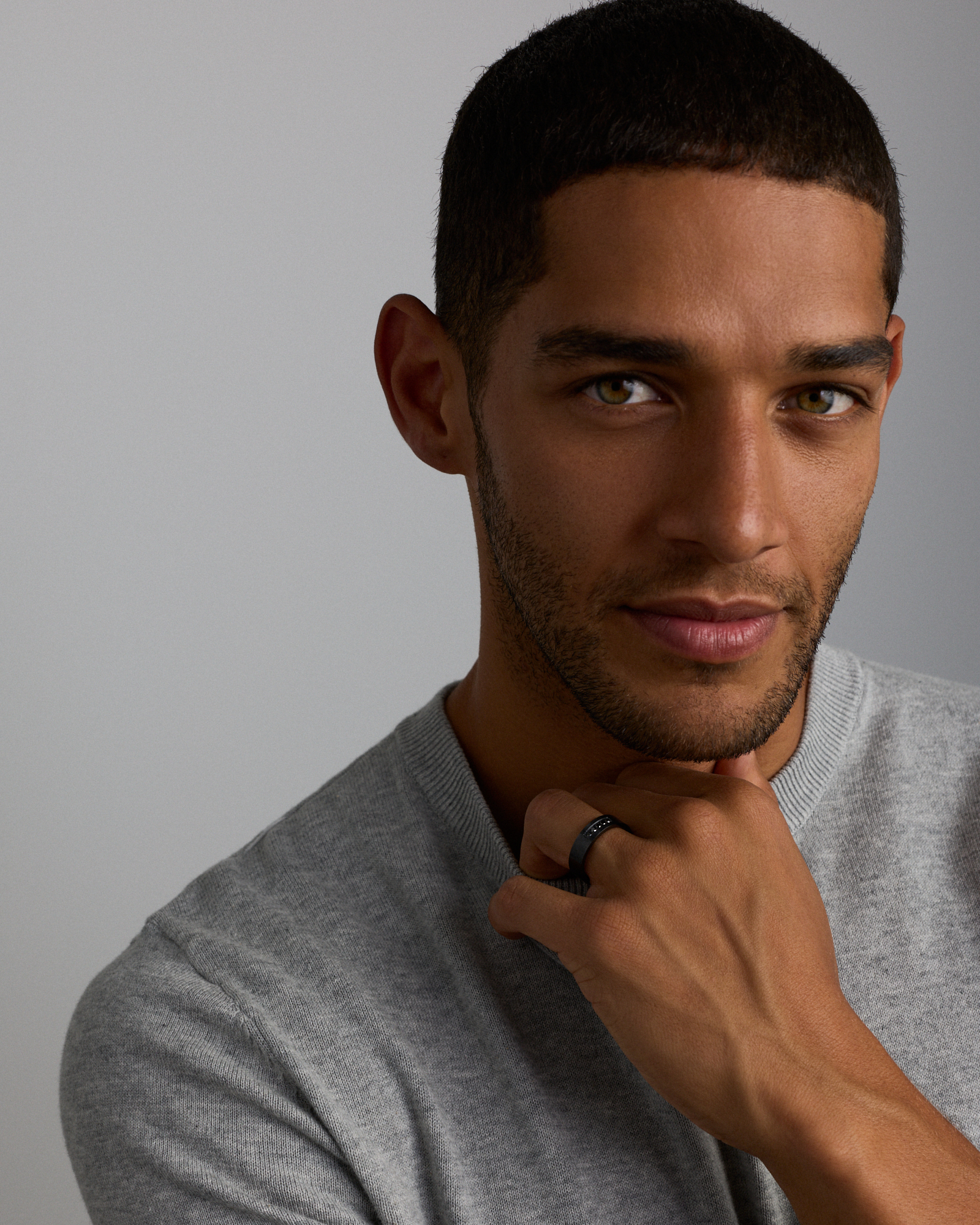 6mm Black Diamond Wedding Band in Black Titanium