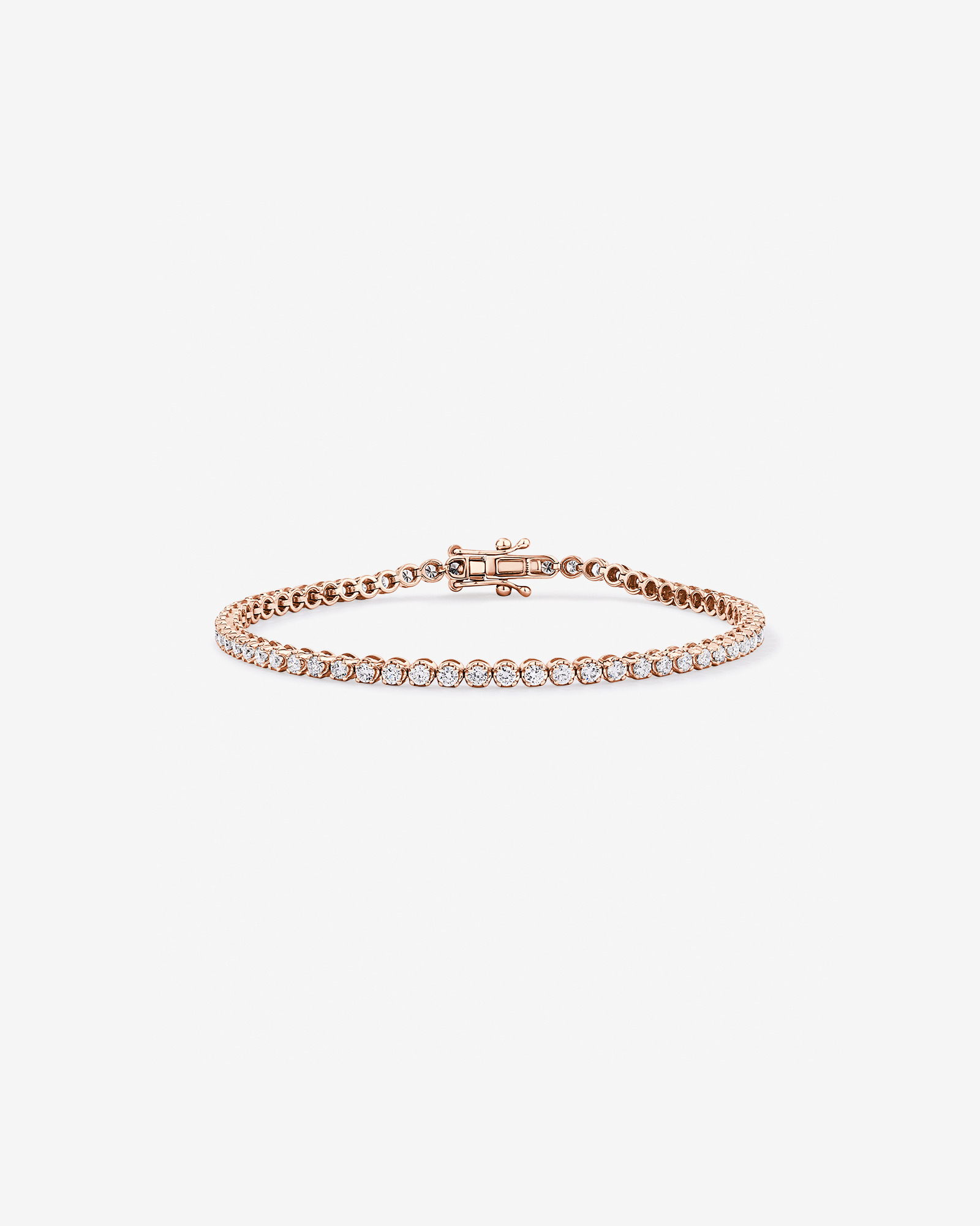 2.00 Carat TW Laboratory-Grown Diamond Tennis Bracelet in 10kt Rose Gold