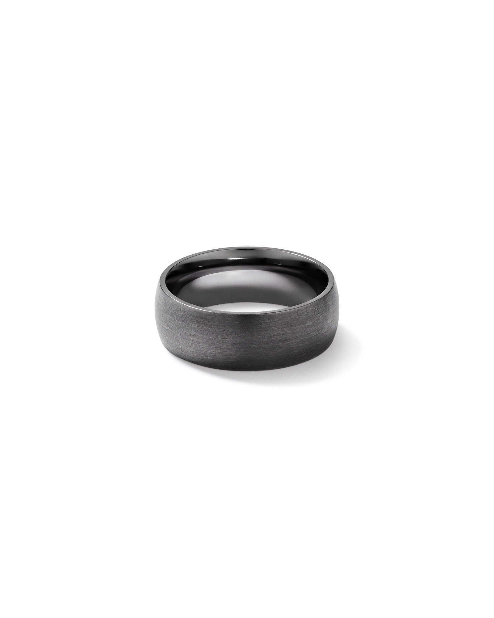8mm Brushed Dome Wedding Band in Tantalum