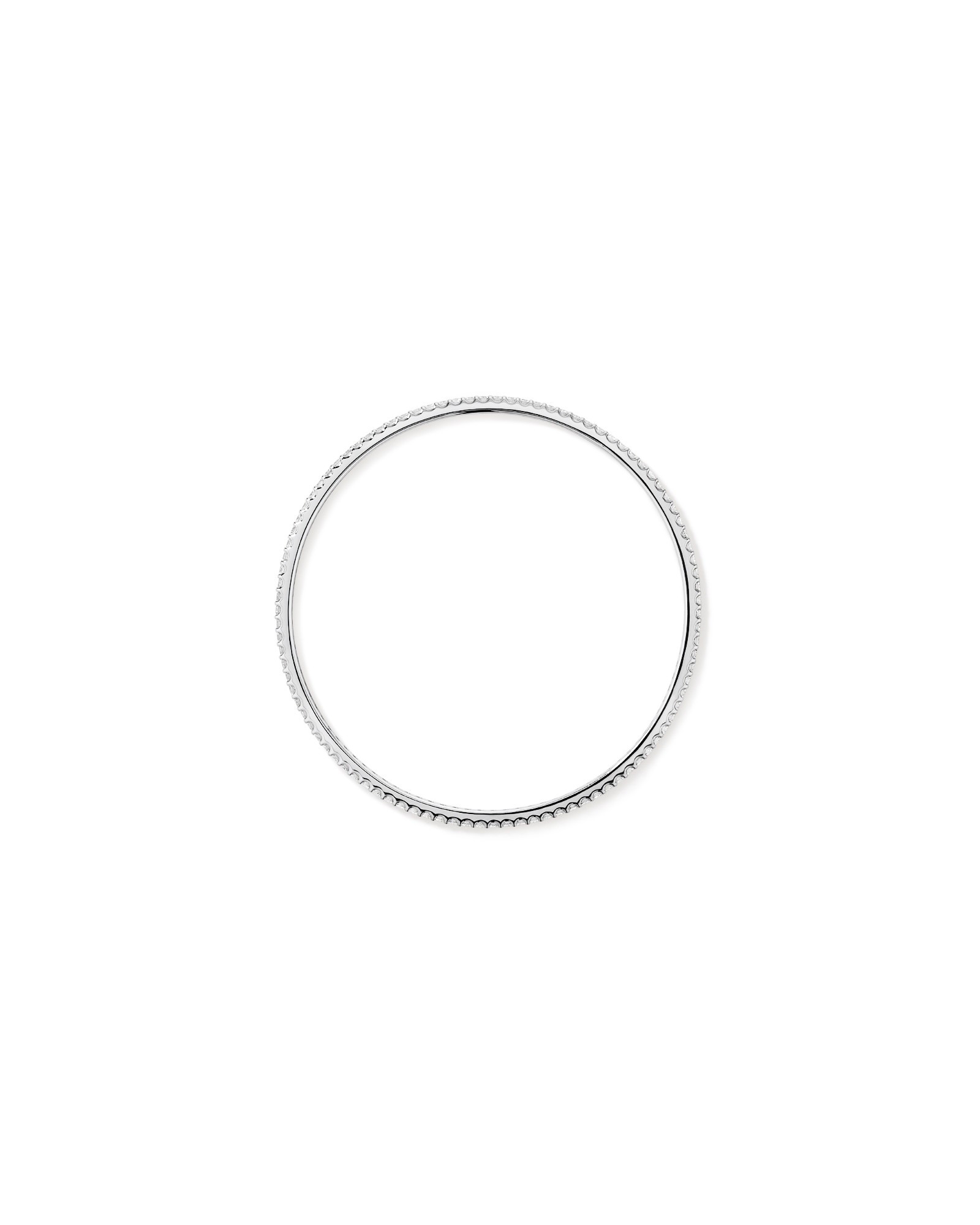 Bracelet ovale ovale en diamant cultivé en laboratoire 3,00 carats en or blanc 10 carats