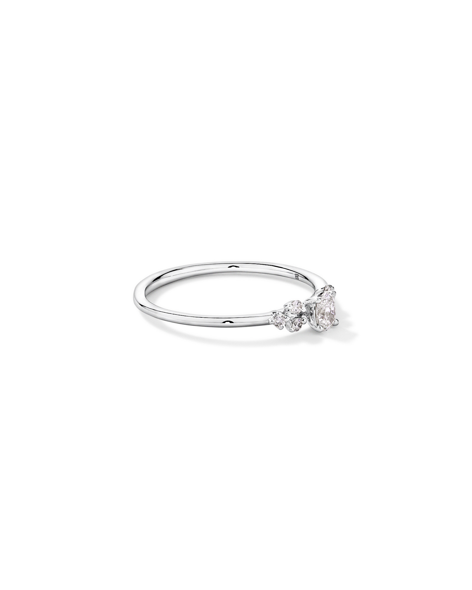 0.20TW Oval and Round Brilliant Laboratory-Grown Diamond Promise Ring 10kt Gold