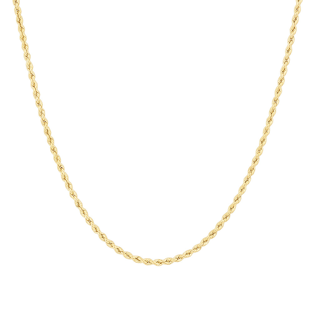 45cm (18") 2.5mm Rope Chain in 10kt Yellow Gold