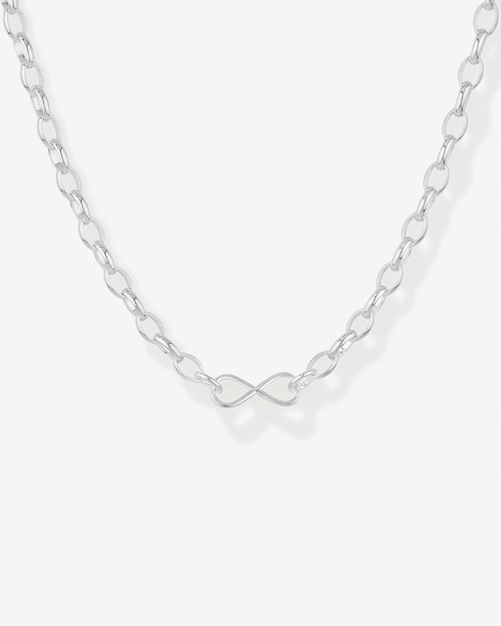 Chaîne Belcher Infinity en Argent Sterling