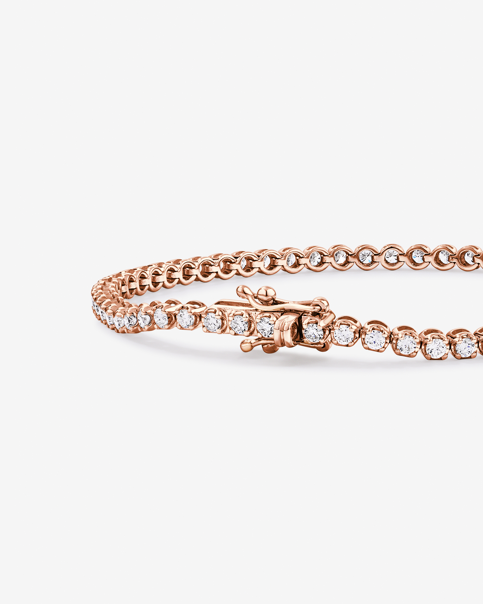 2.00 Carat TW Laboratory-Grown Diamond Tennis Bracelet in 10kt Rose Gold