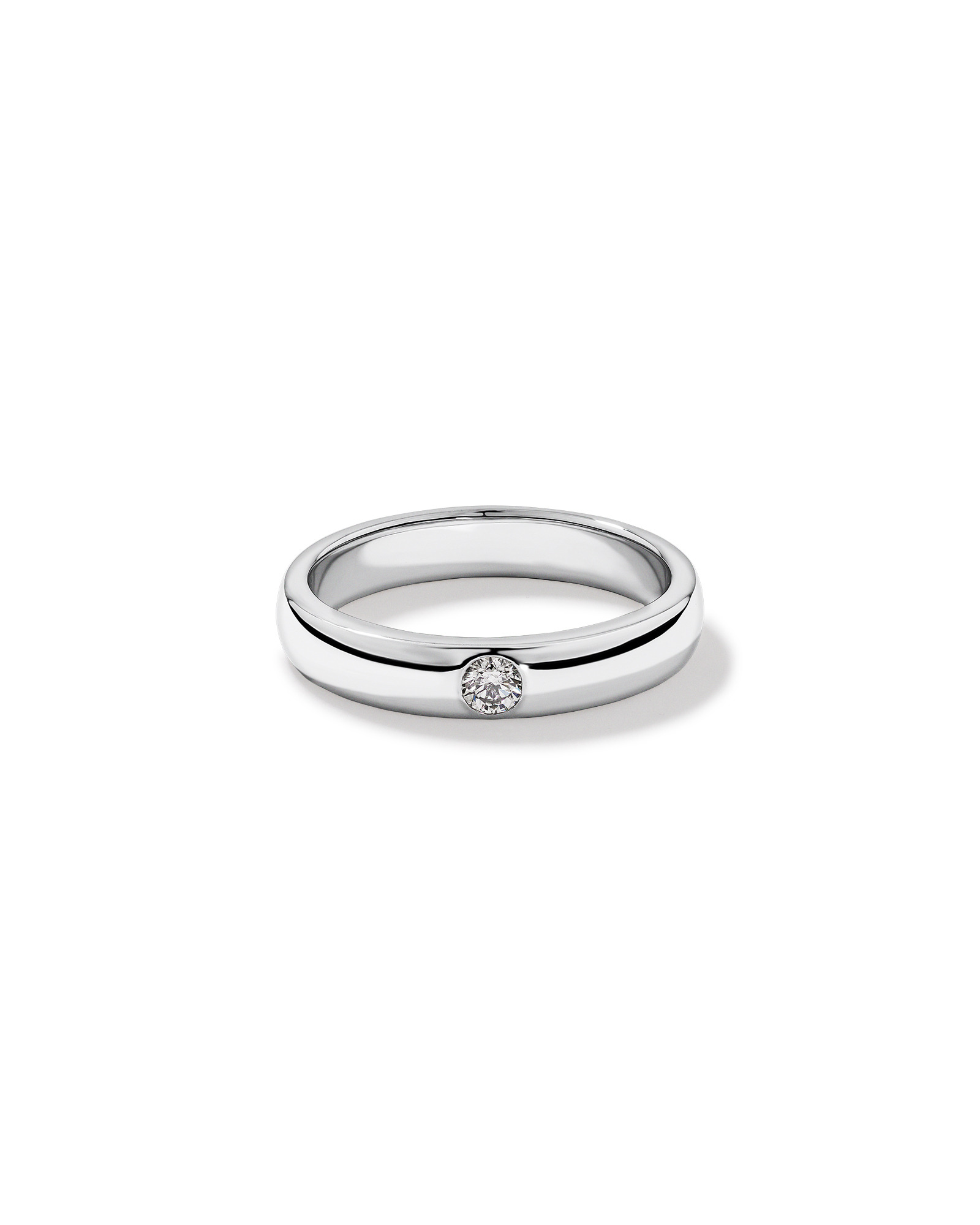 Carat TW Round Brilliant Diamond Duo Wedding Band 18kt White Gold