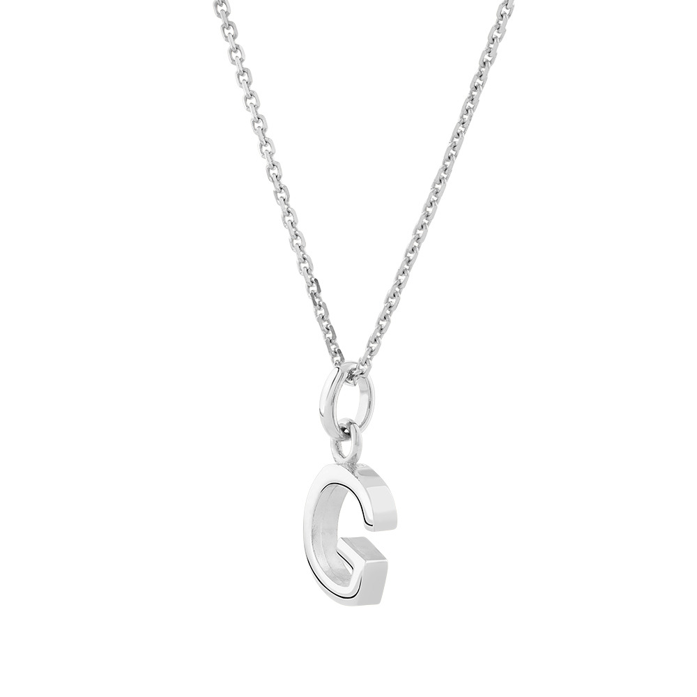 "G" Initial Pendant in Sterling Silver