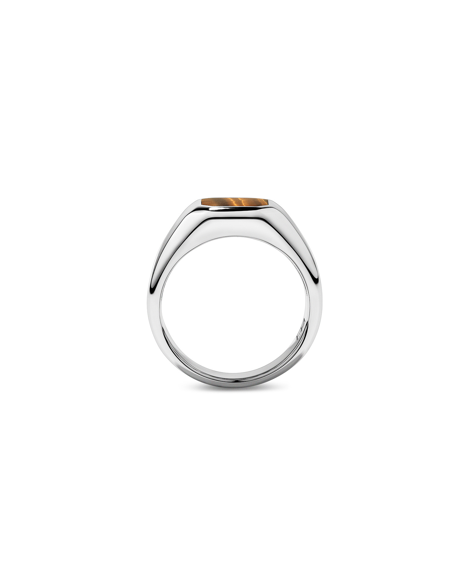 Tiger’s Eye Square Ring in Sterling Silver