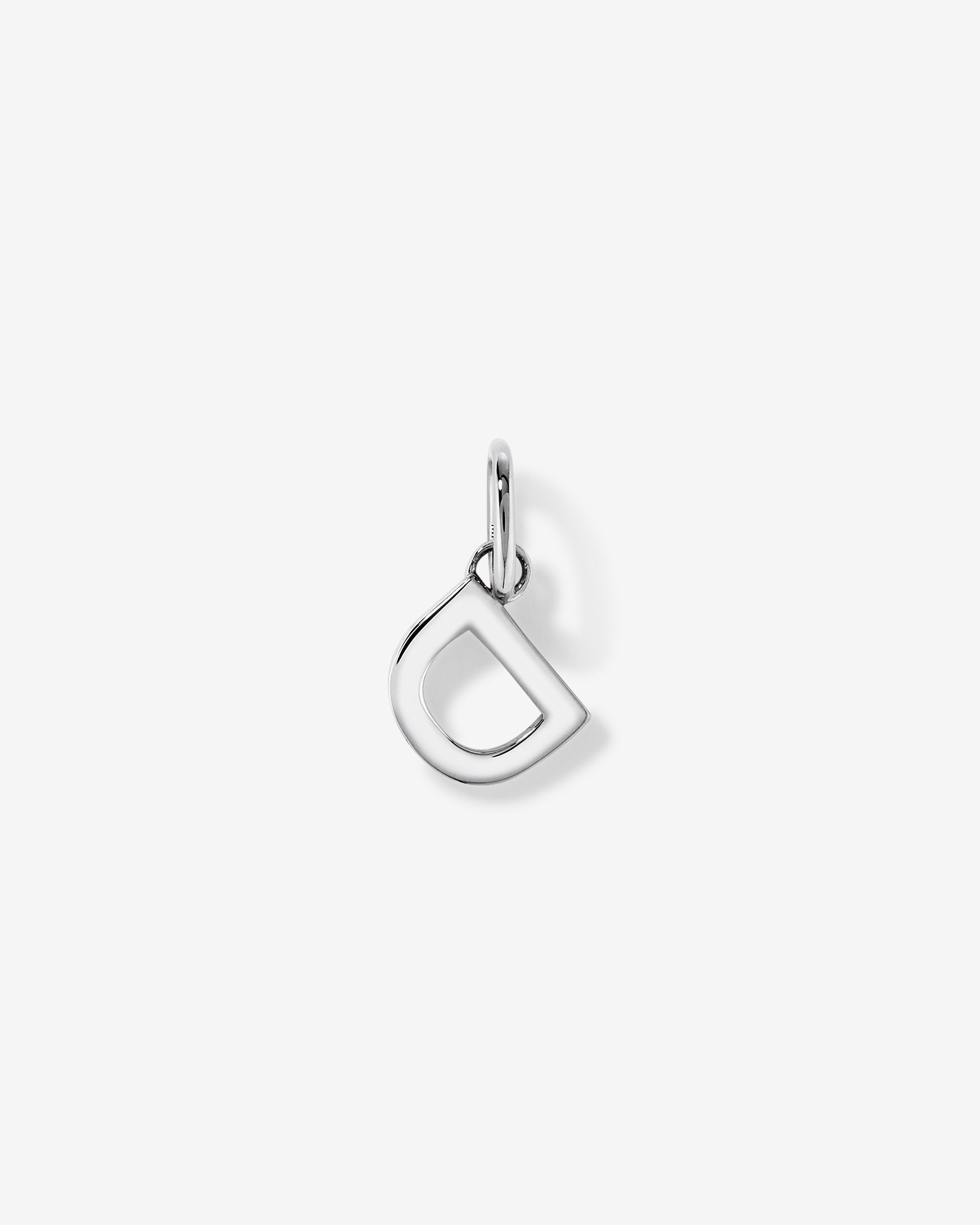 Pendentif initiale lettre D en argent sterling