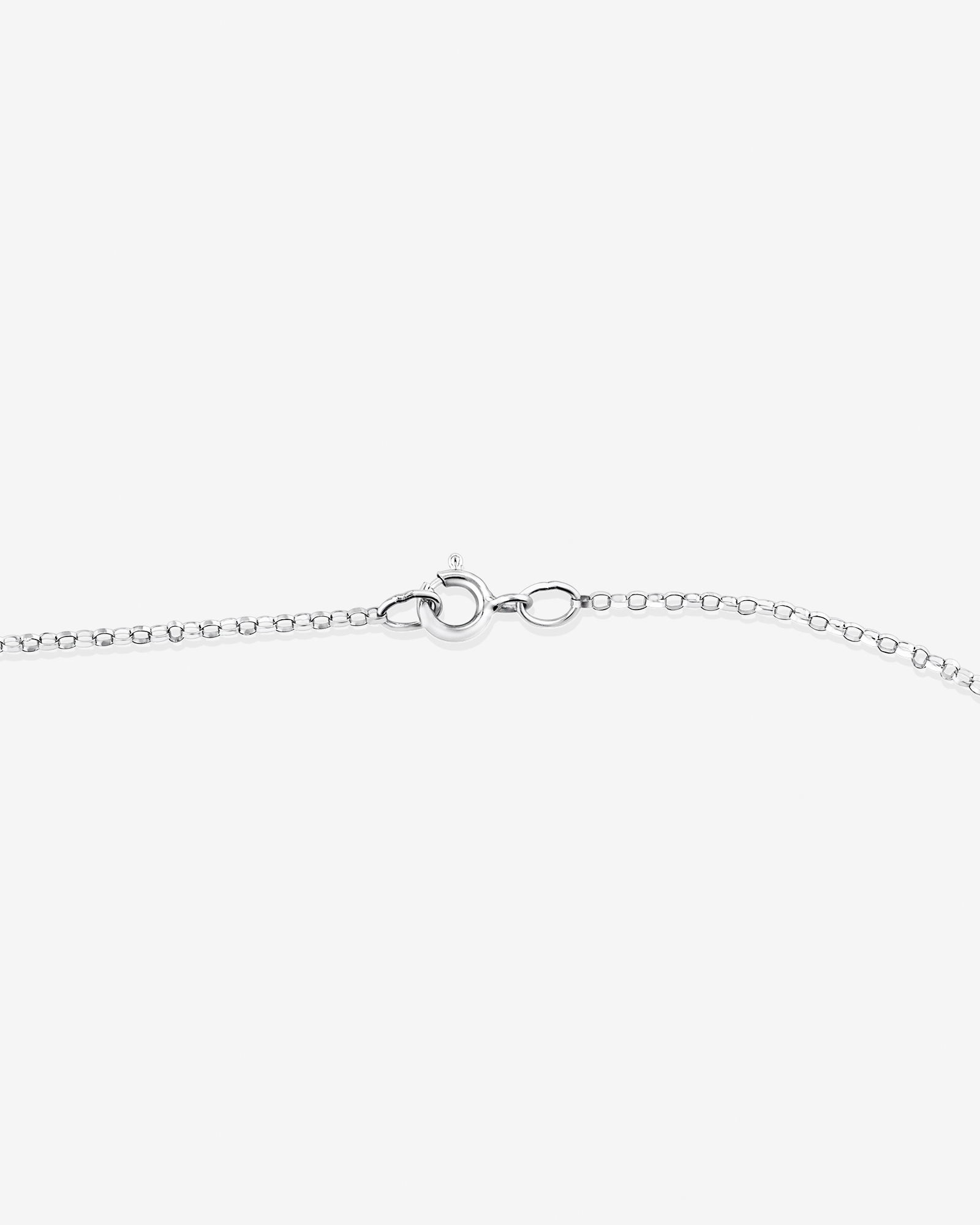 M' Initial necklace with 0.10 Carat TW of Diamonds in 10kt White Gold