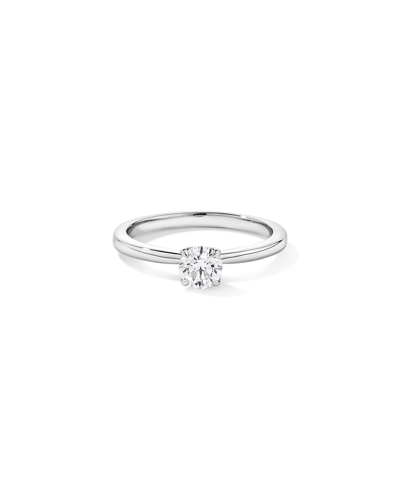 Carat TW Round Brilliant Solitaire Ring in Recycled Platinum