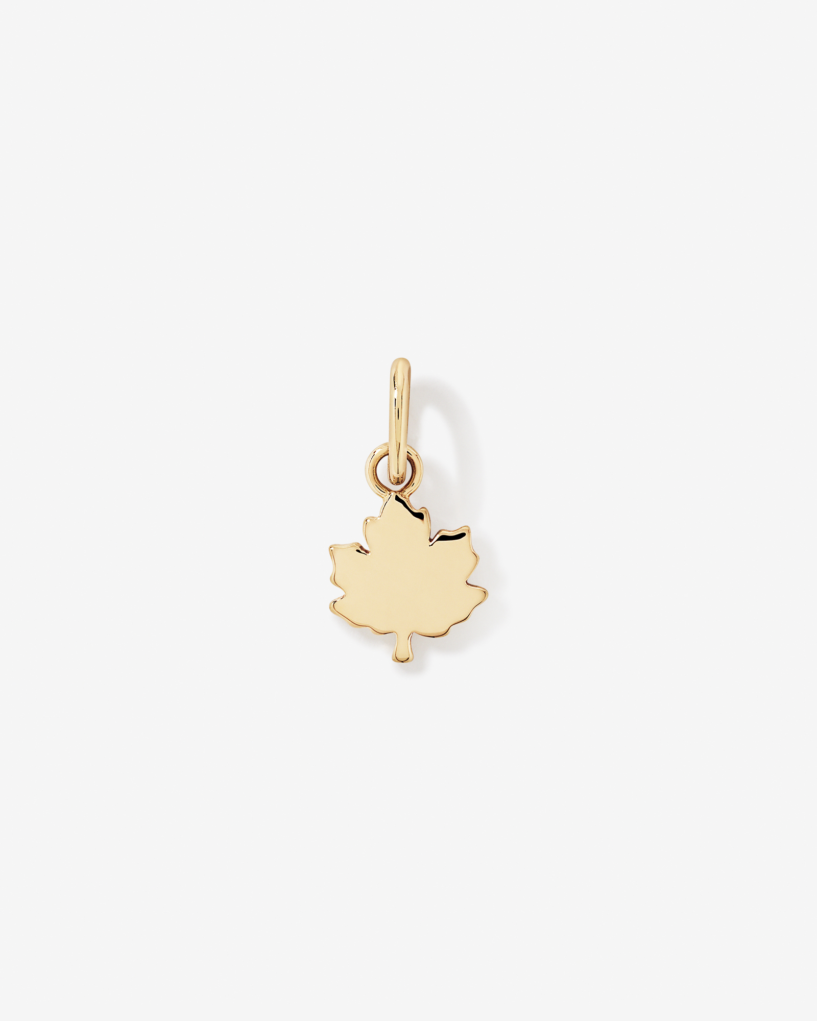 Canadian Red Maple Leaf Pendant in 10kt Yellow Gold