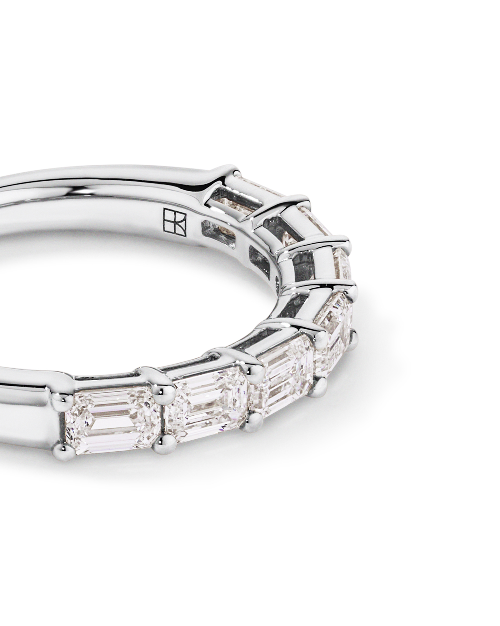 1.40 Carat TW East-West Emerald Cut Laboratory-Grown Diamond Wedding Ring 14kt Gold