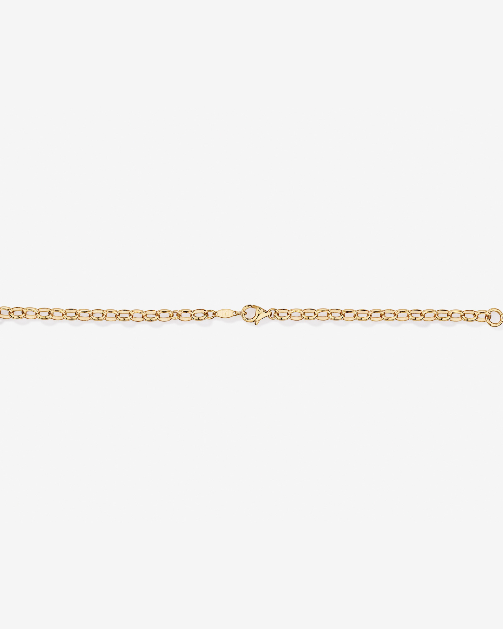 18cm (7") Oval Belcher Open Bracelet in 10ct Yellow Gold