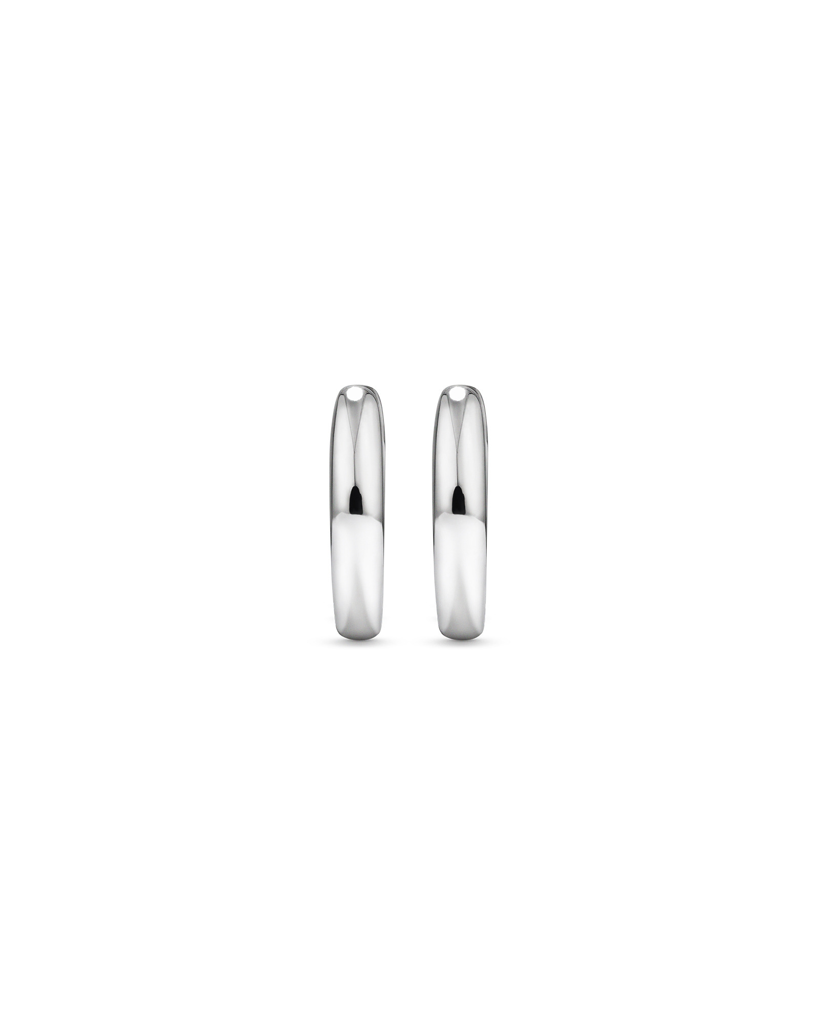 11mm Huggie Earrings in Sterling Silver