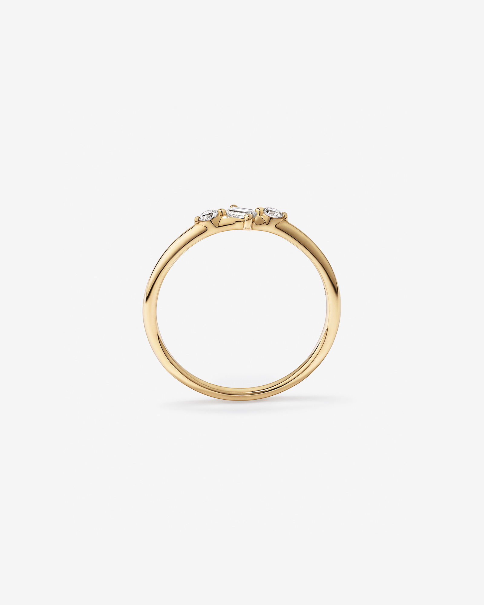 Bague empileuse en diamant de laboratoire 0,15TW or 10 carats