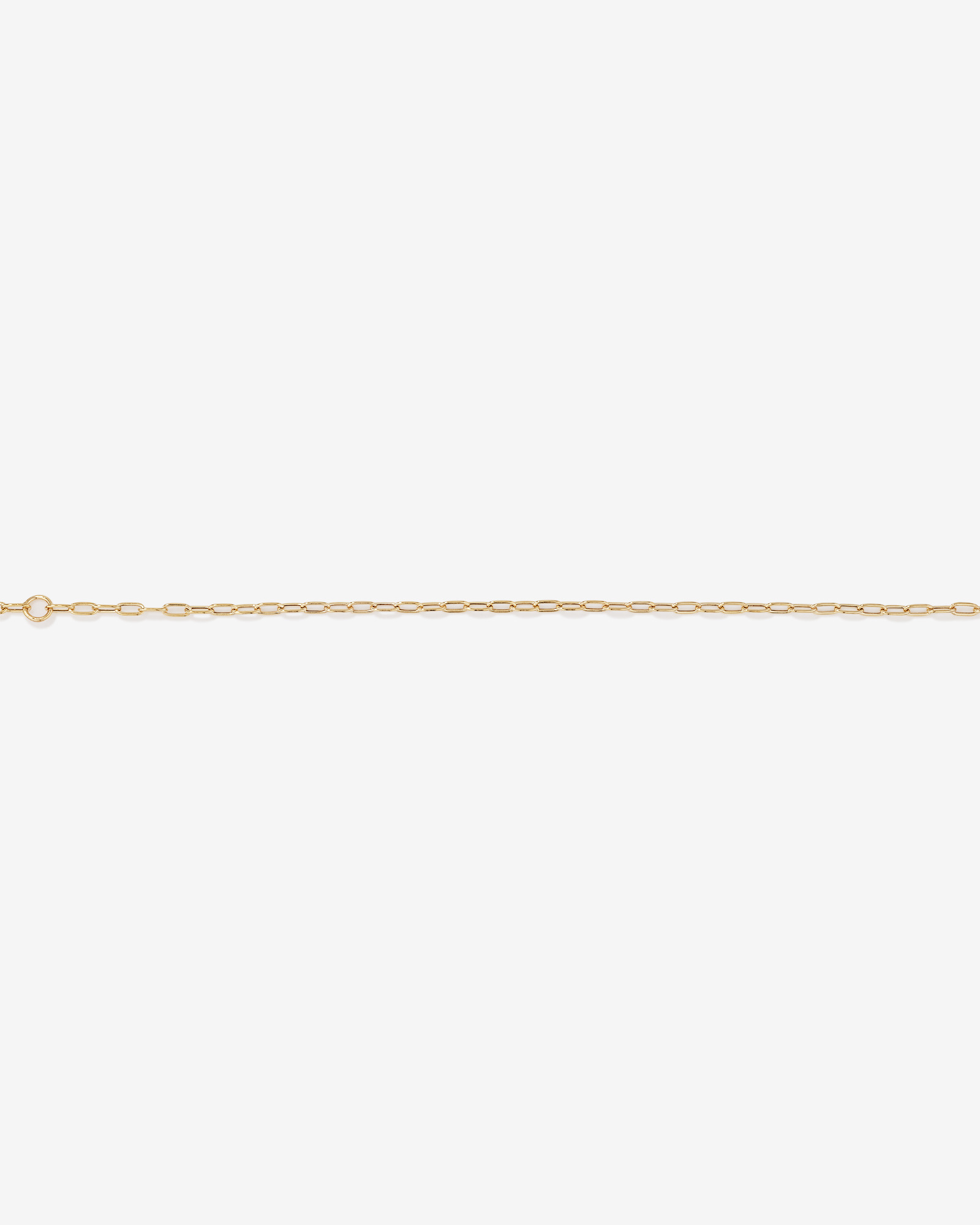 19cm (7.5") 2mm Hollow Paperclip Bracelet in 10kt Yellow Gold