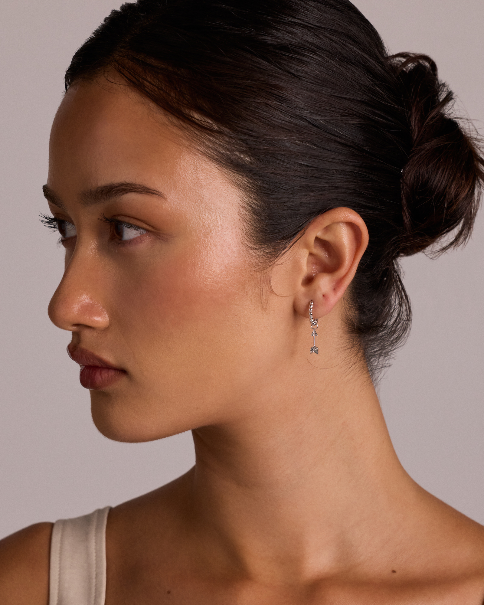 Arrow Single Earring Charm in Sterling Silver