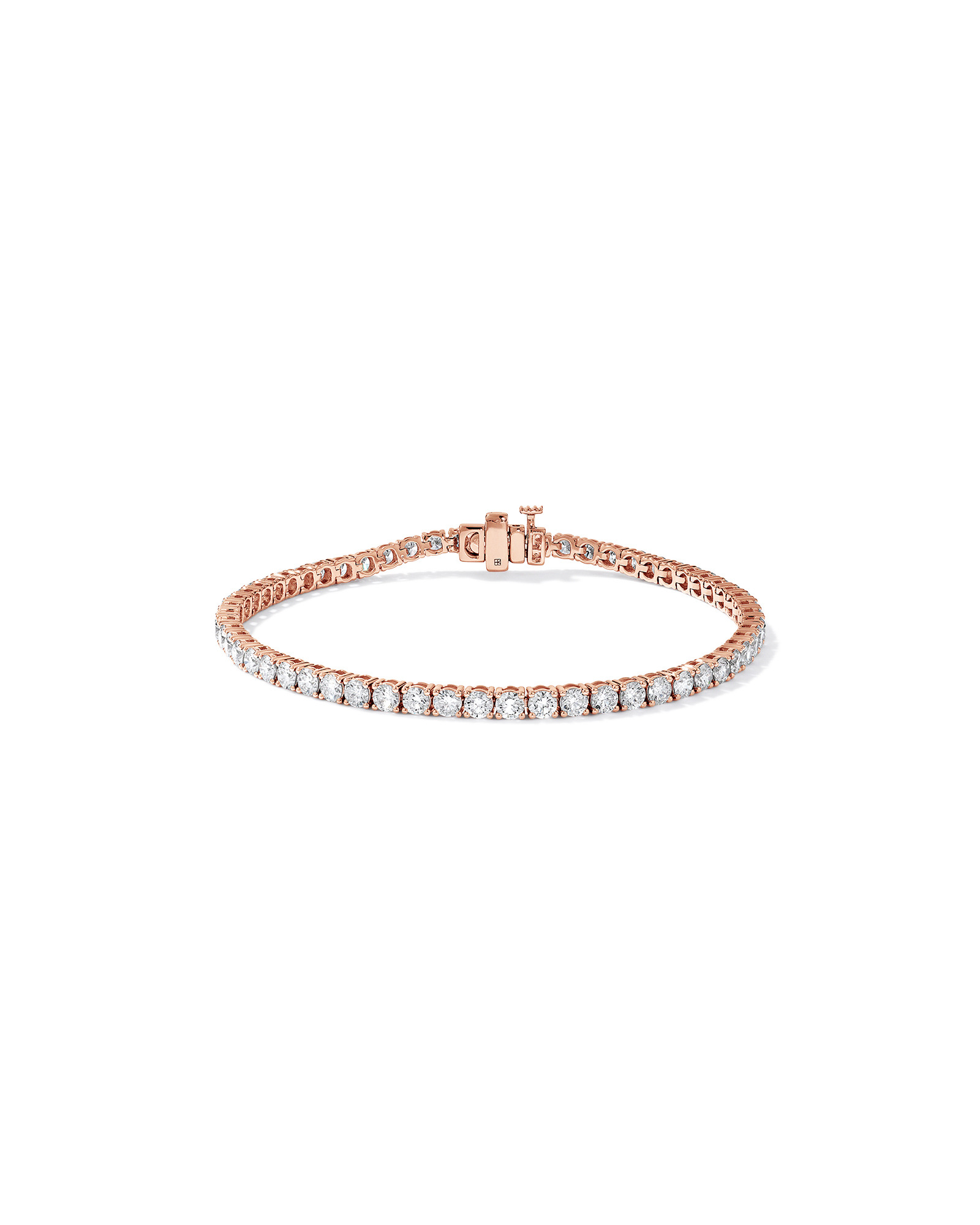 5.00 Carat TW Laboratory-Grown Diamond Tennis Bracelet in 10kt Rose Gold