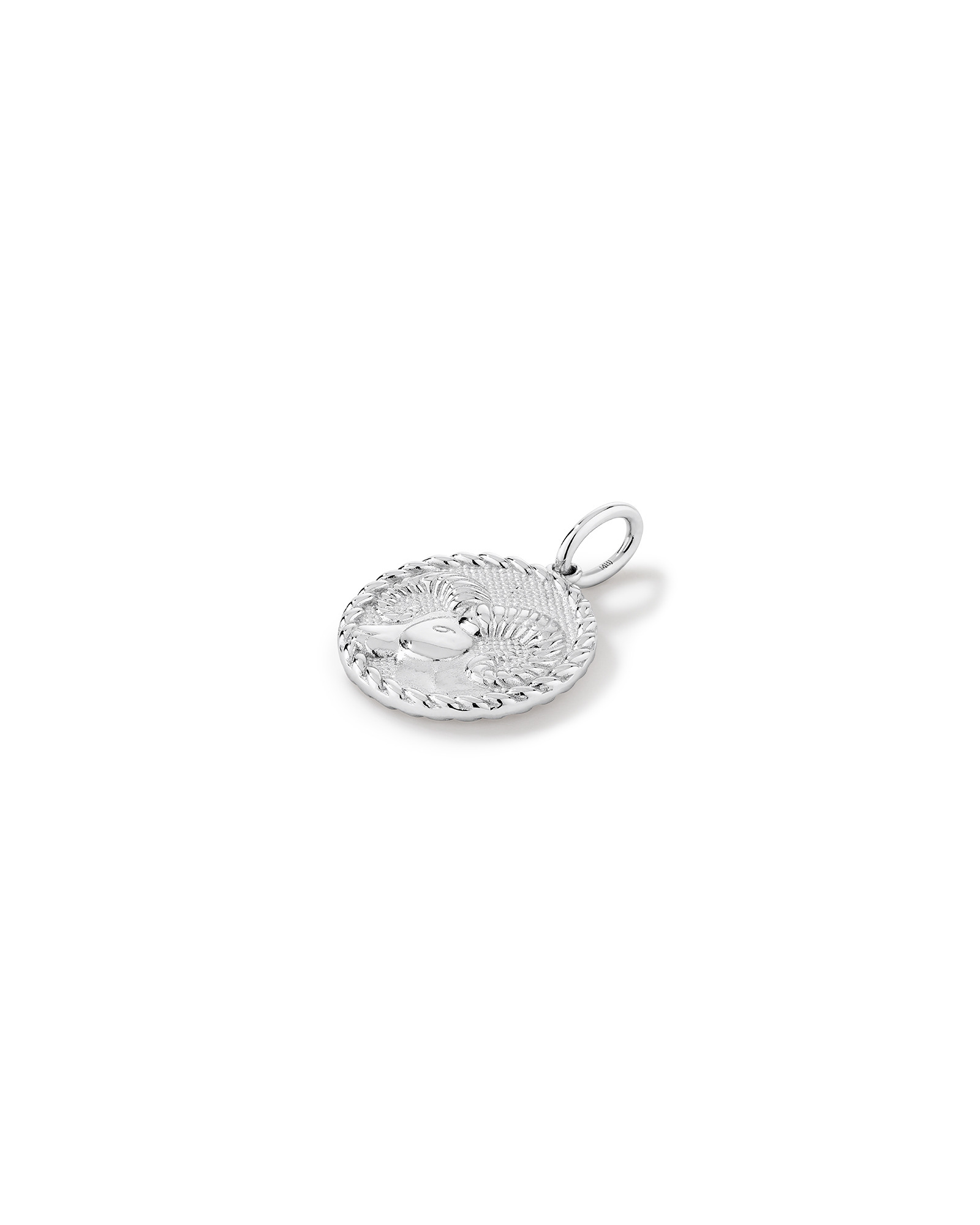 Pendentif zodiaque Bélier avec accents de diamants en argent sterling