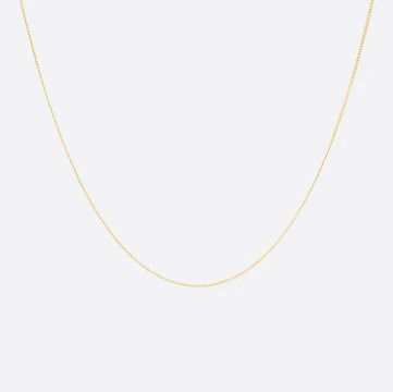 Chaîne à maillons gourmette de 45 cm en or jaune 10 K