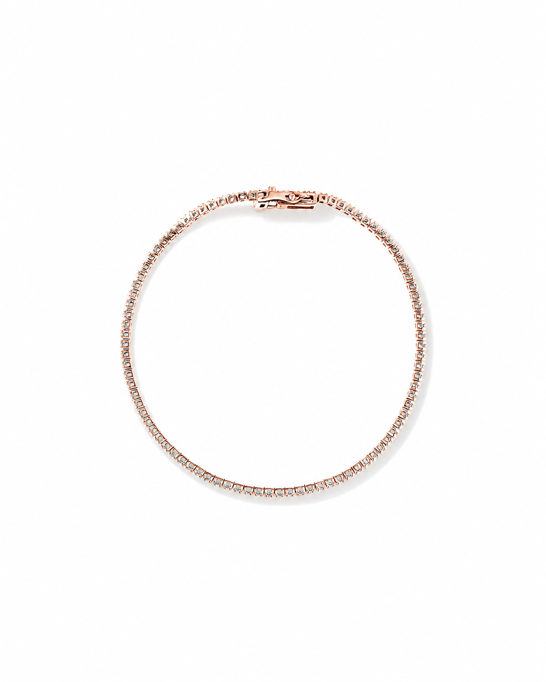 0.82 Carat TW Diamond Tennis Bracelet in 10kt Rose Gold