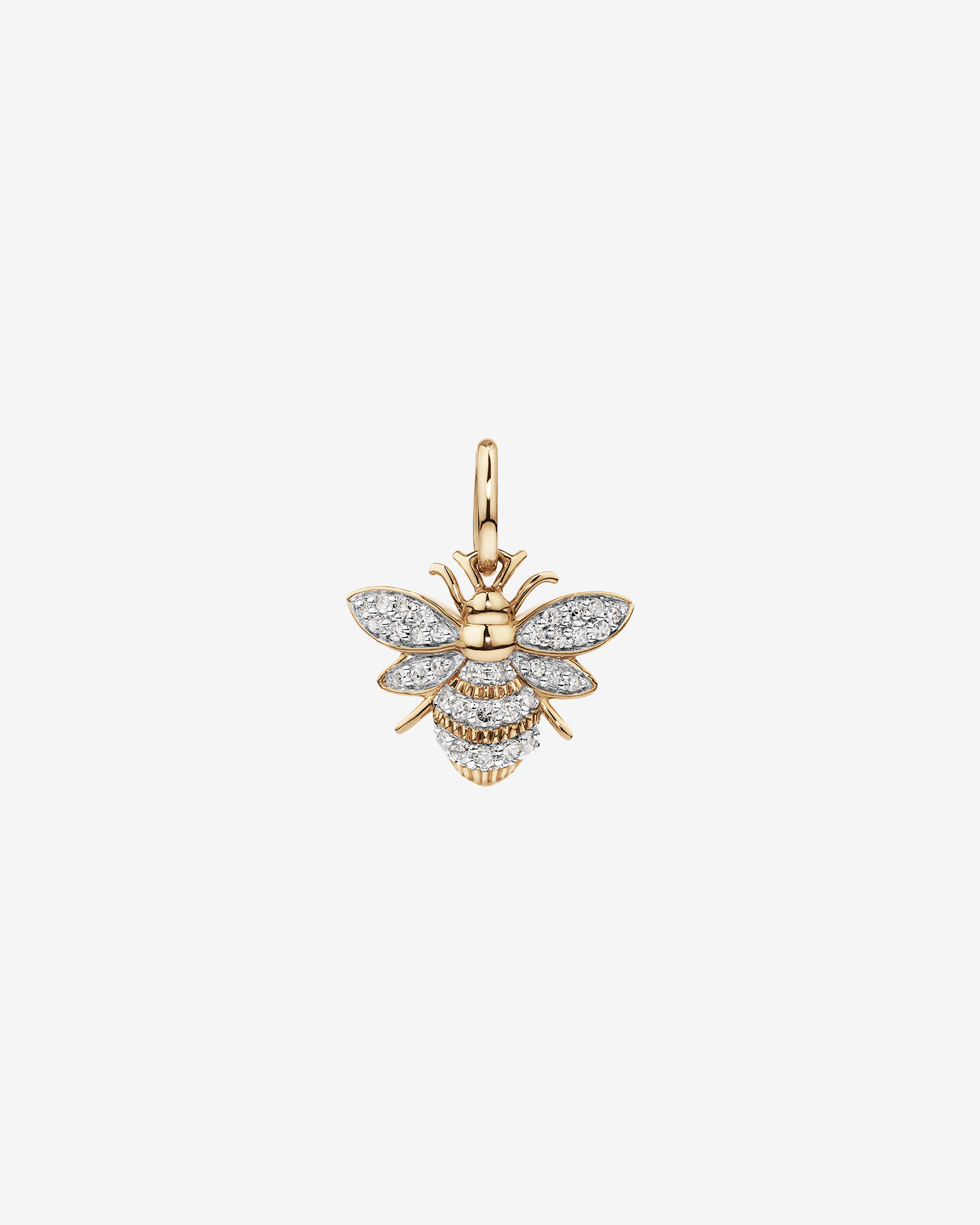 Pendentif Diamond Bee en or jaune 10 carats