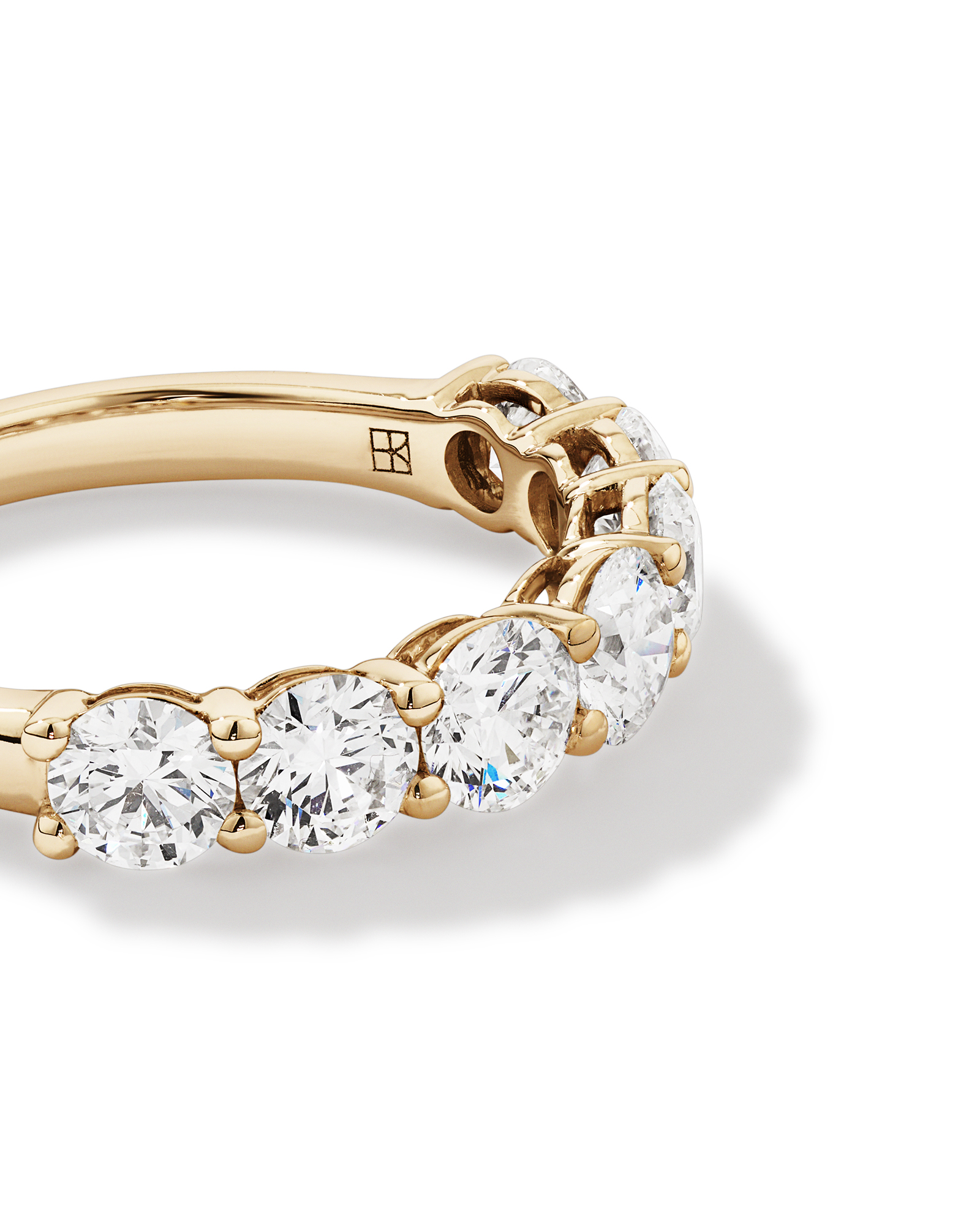 2.00 Carat TW Round Brilliant Laboratory-Grown Diamond Wedding Ring in 14kt Yellow Gold