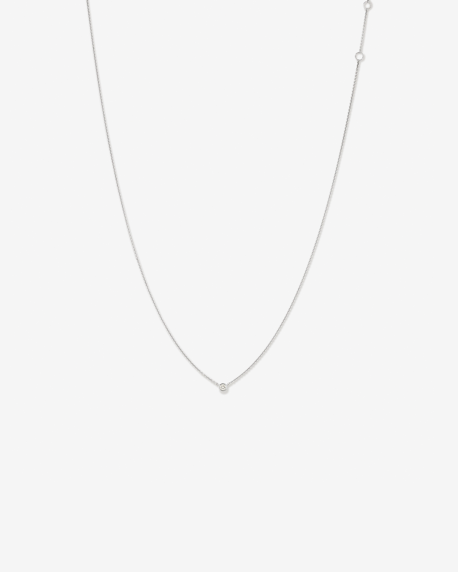 Collier Serendipity avec Pierre Unique en Diamant en Argent Sterling