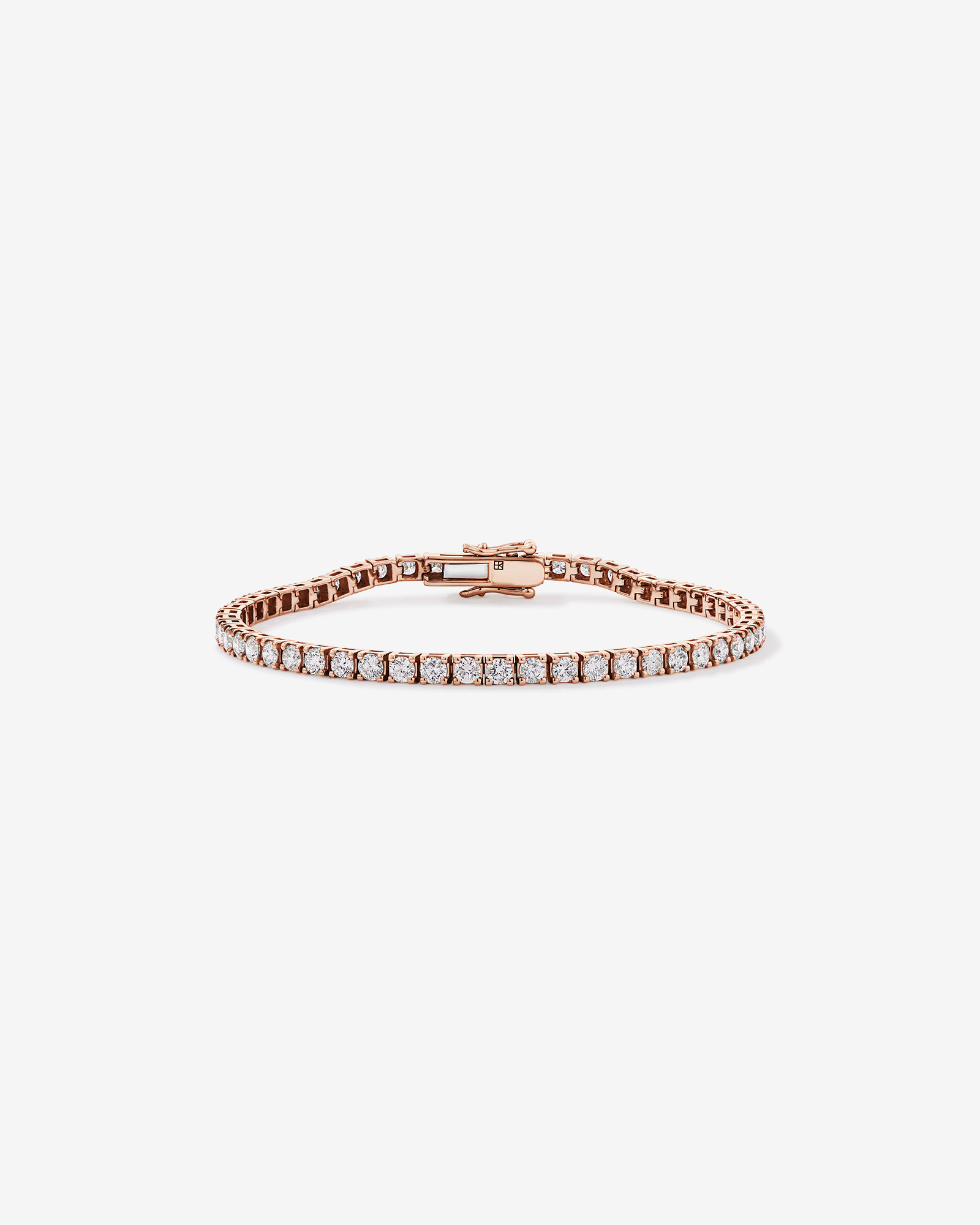Bracelet de Tennis de 5,00 Carat TW en Diamant en Or Rose 10kt