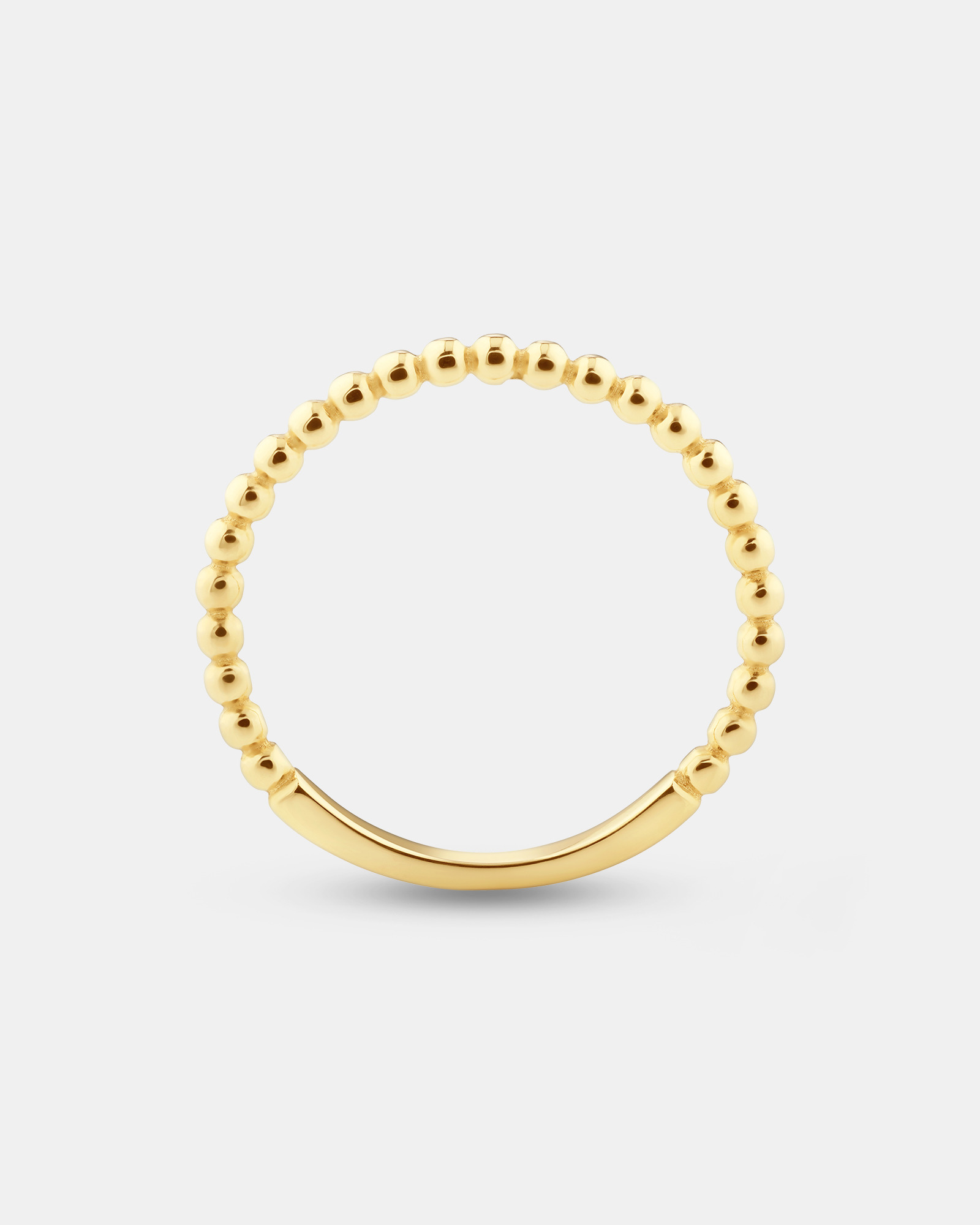 Bead Stacker Ring in 10kt Yellow Gold