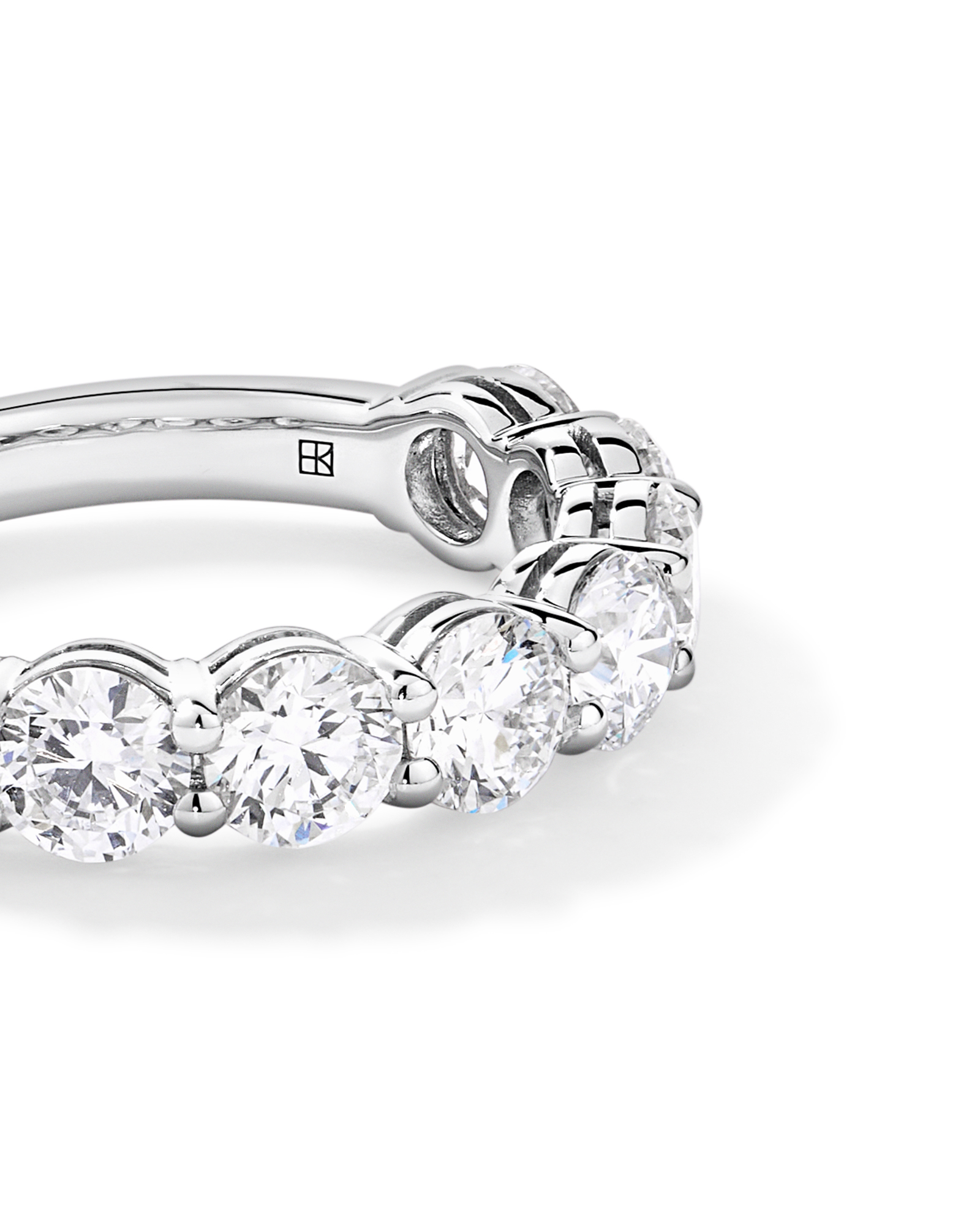 2.74TW Round Brilliant Laboratory-Grown Diamond Wedding Ring 14kt Gold